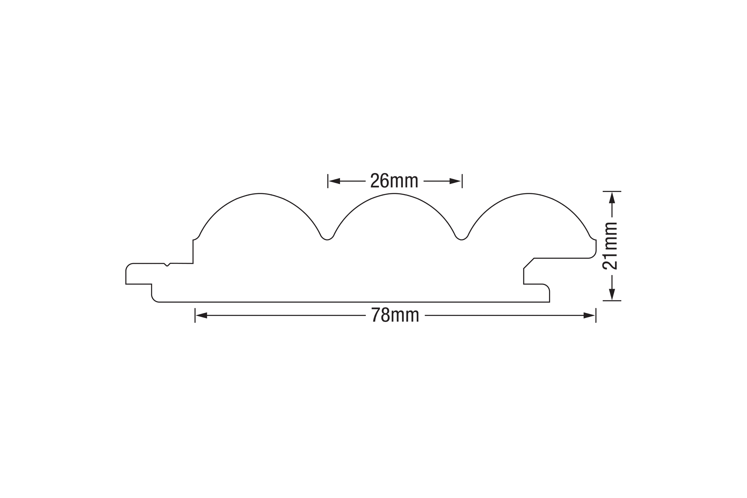 Contours Clear Pine Timber Lining Boards