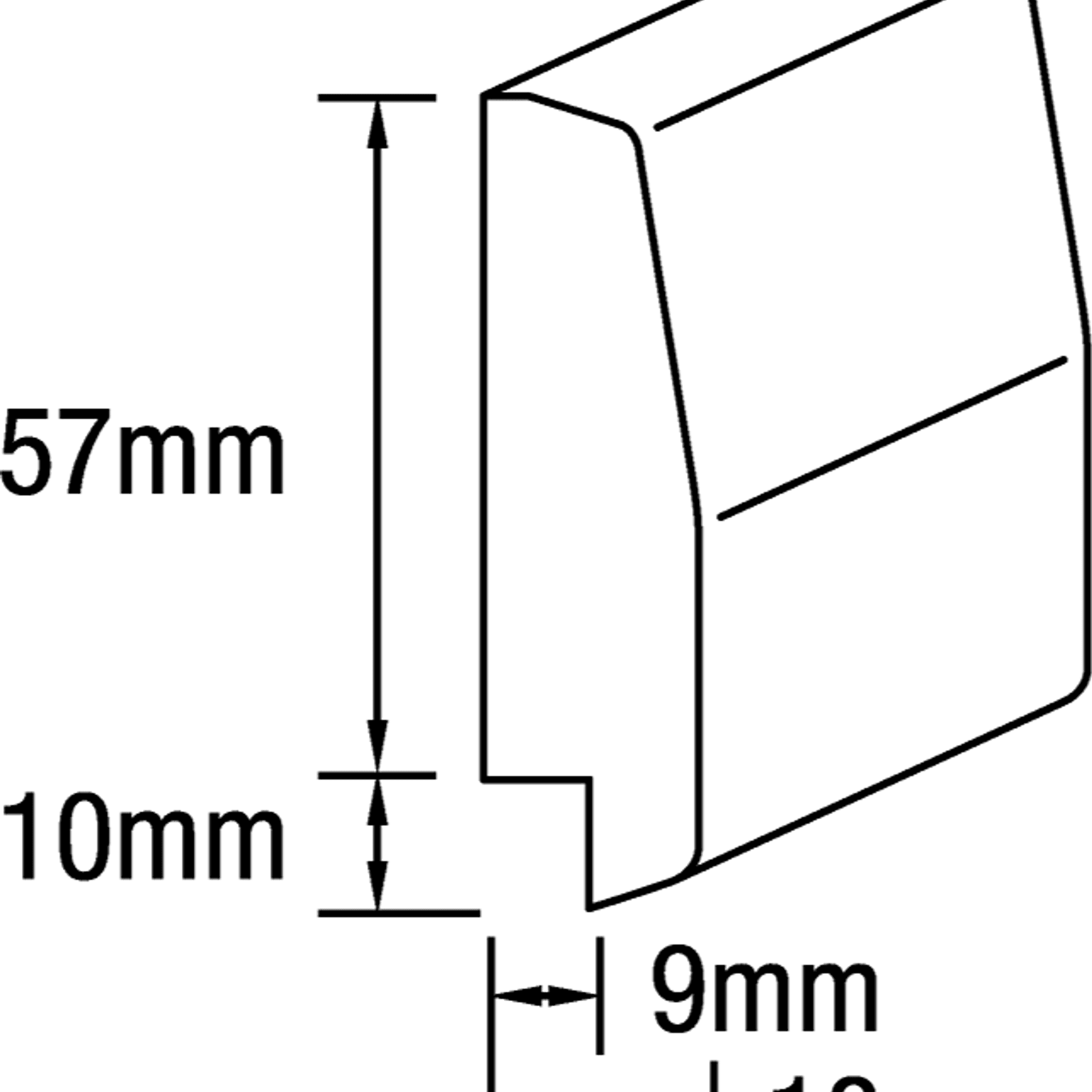 easyDADO Vogue Decorative Wall Rail