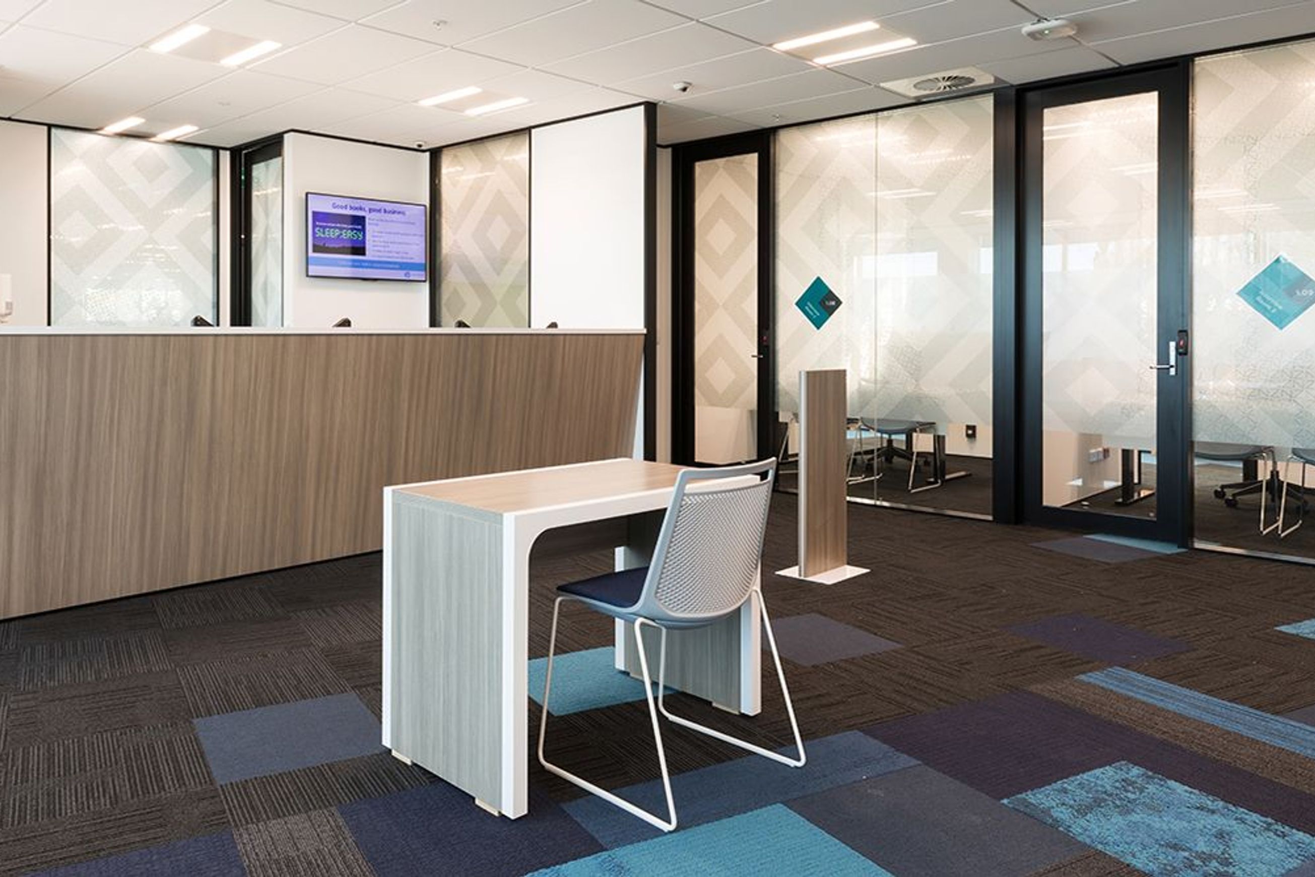 A Series 105 Aluminium Partition System