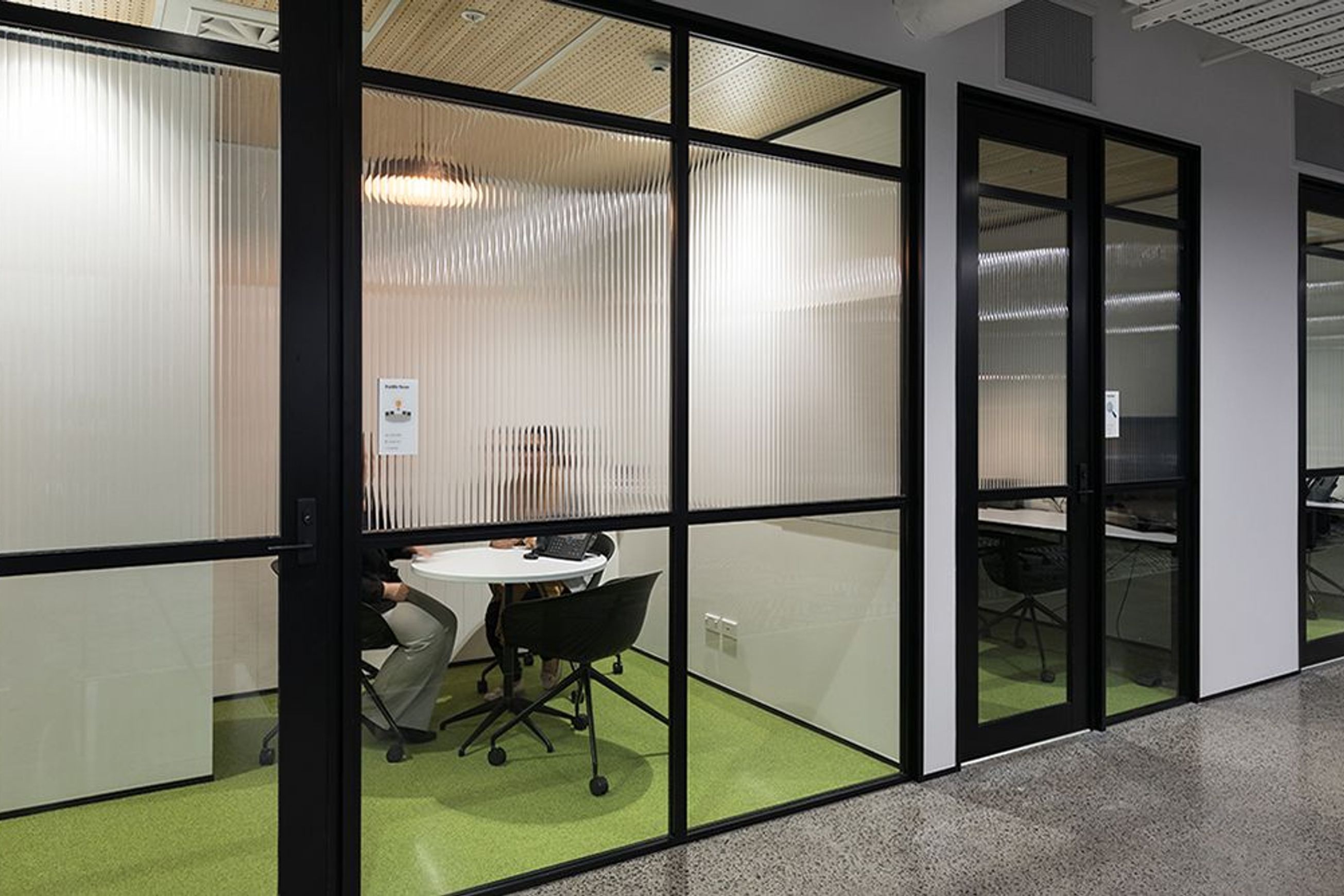 A Series 105 Aluminium Partition System