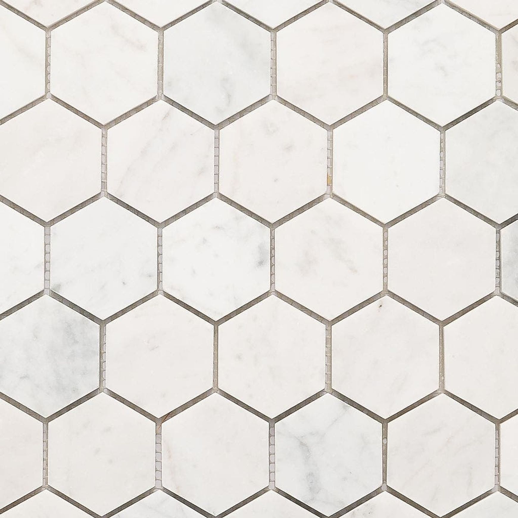 Carrara Mosaic Hexagon Wall Tiles