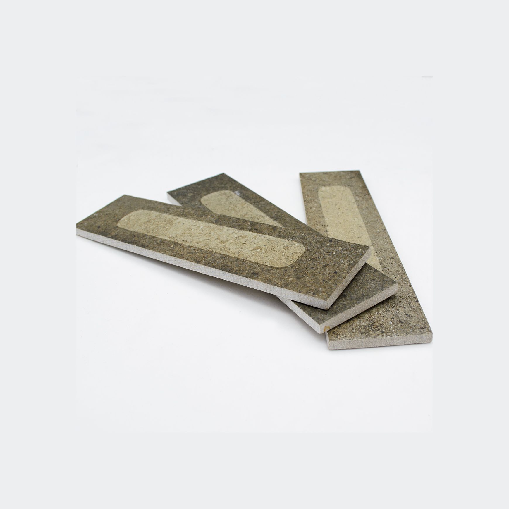 Cinder Brick Basil 3D | Perini Tiles