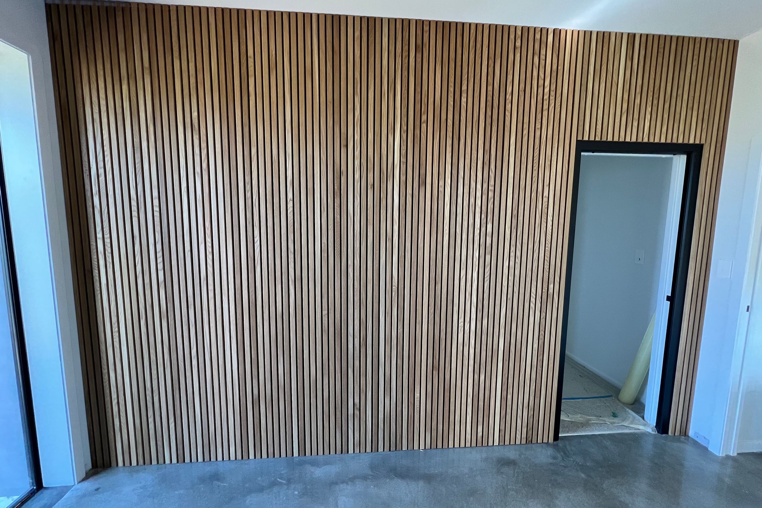Timber Slat Feature Wall —Solid Oak