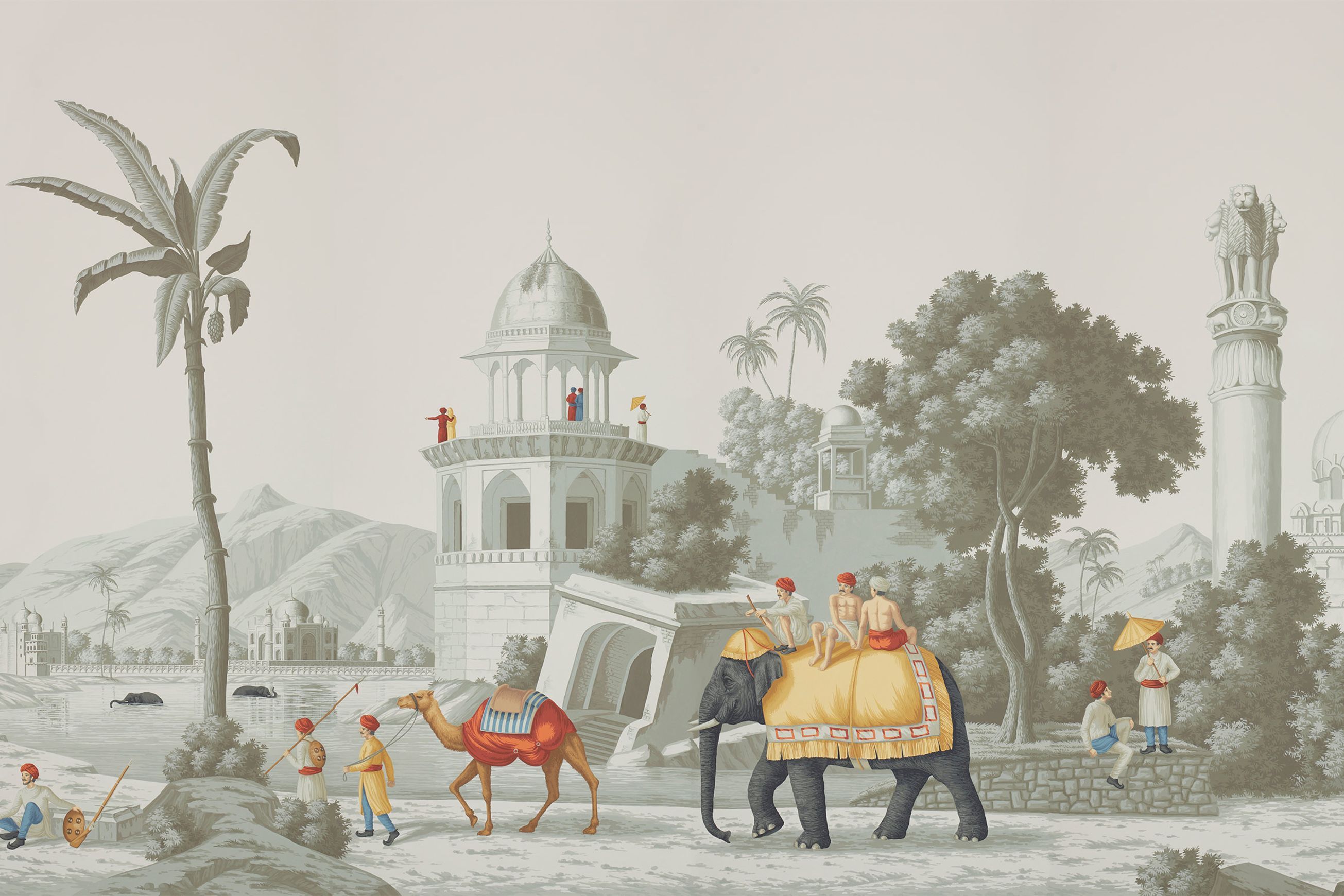 De Gournay Early Views of India | Wallpaper