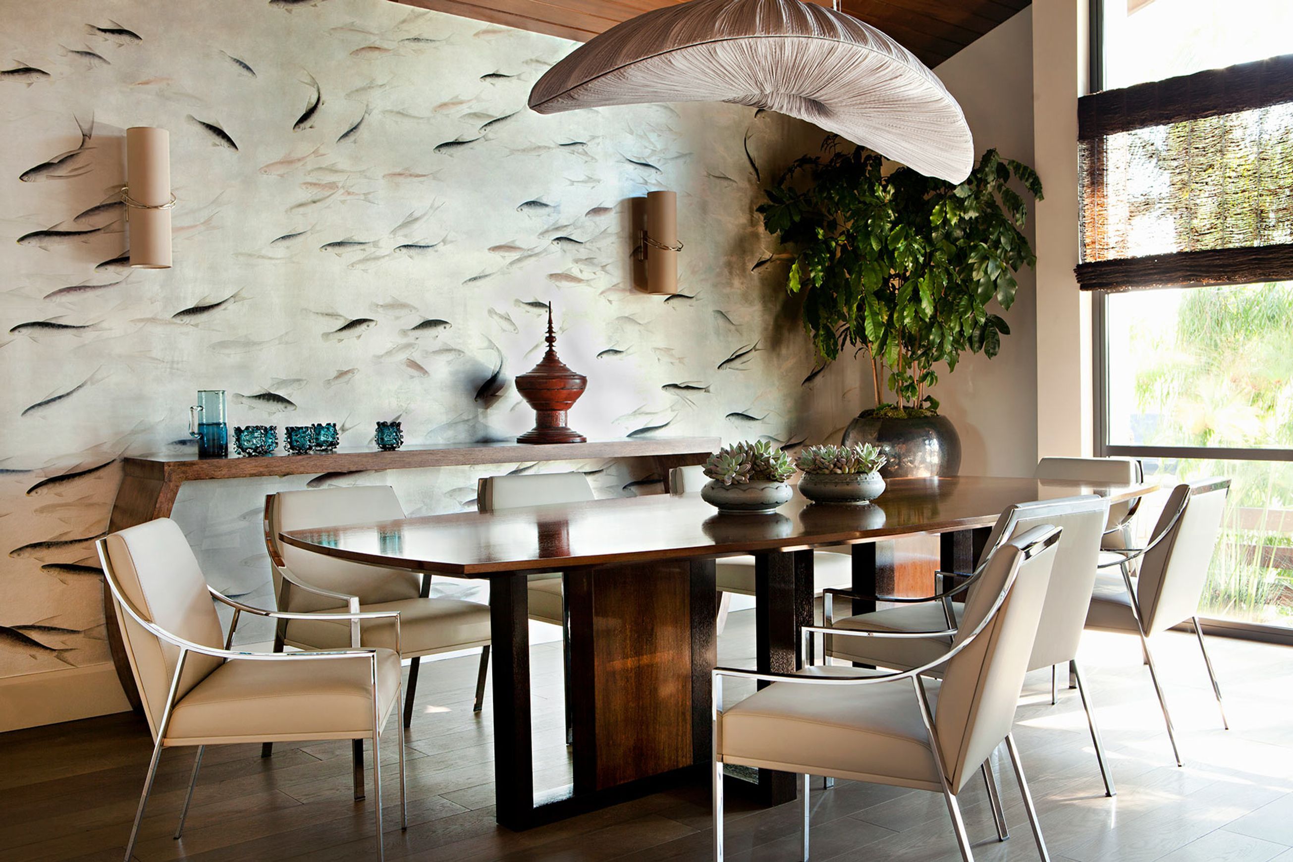 De Gournay Fishes | Wallpaper