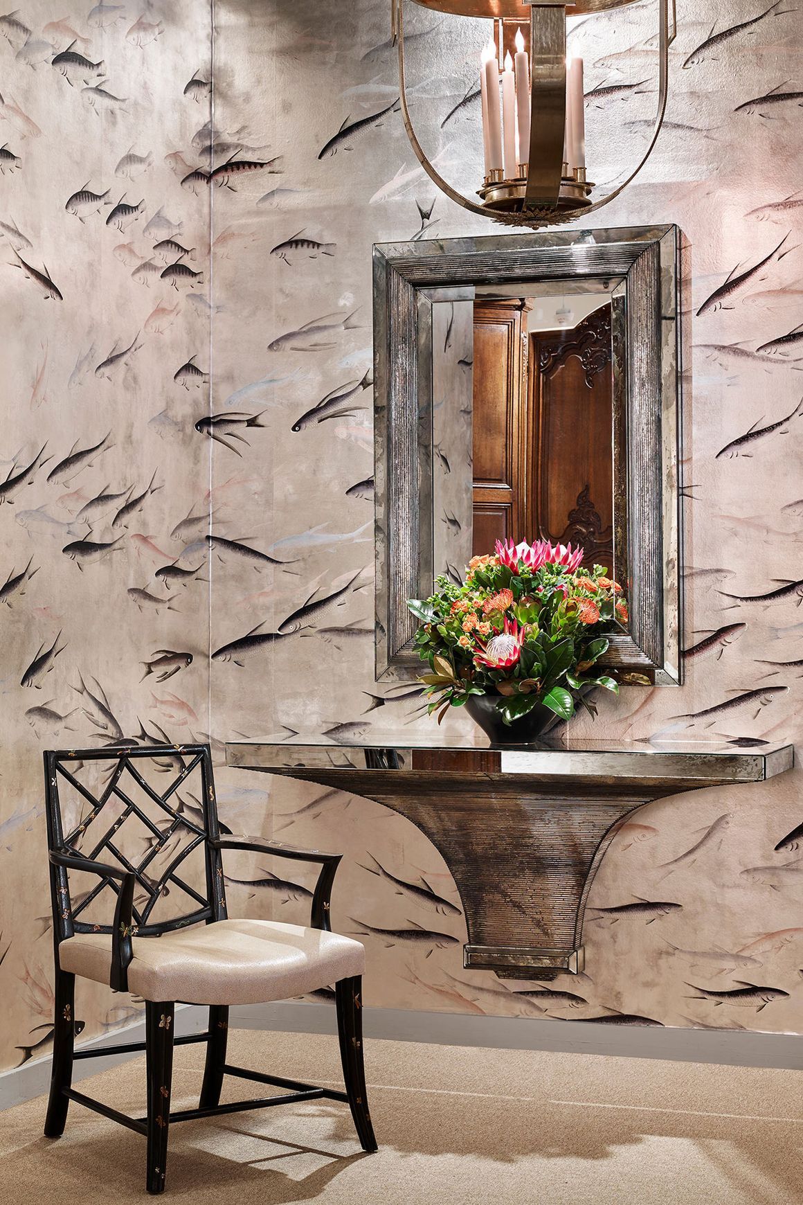 De Gournay Fishes | Wallpaper