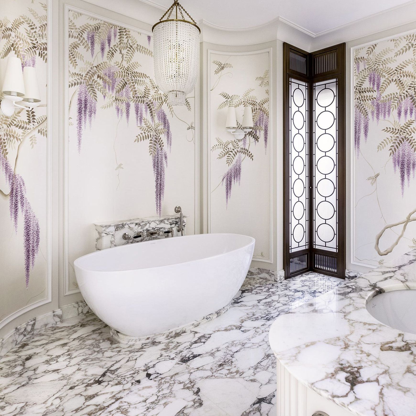 De Gournay Wisteria | Wallpaper
