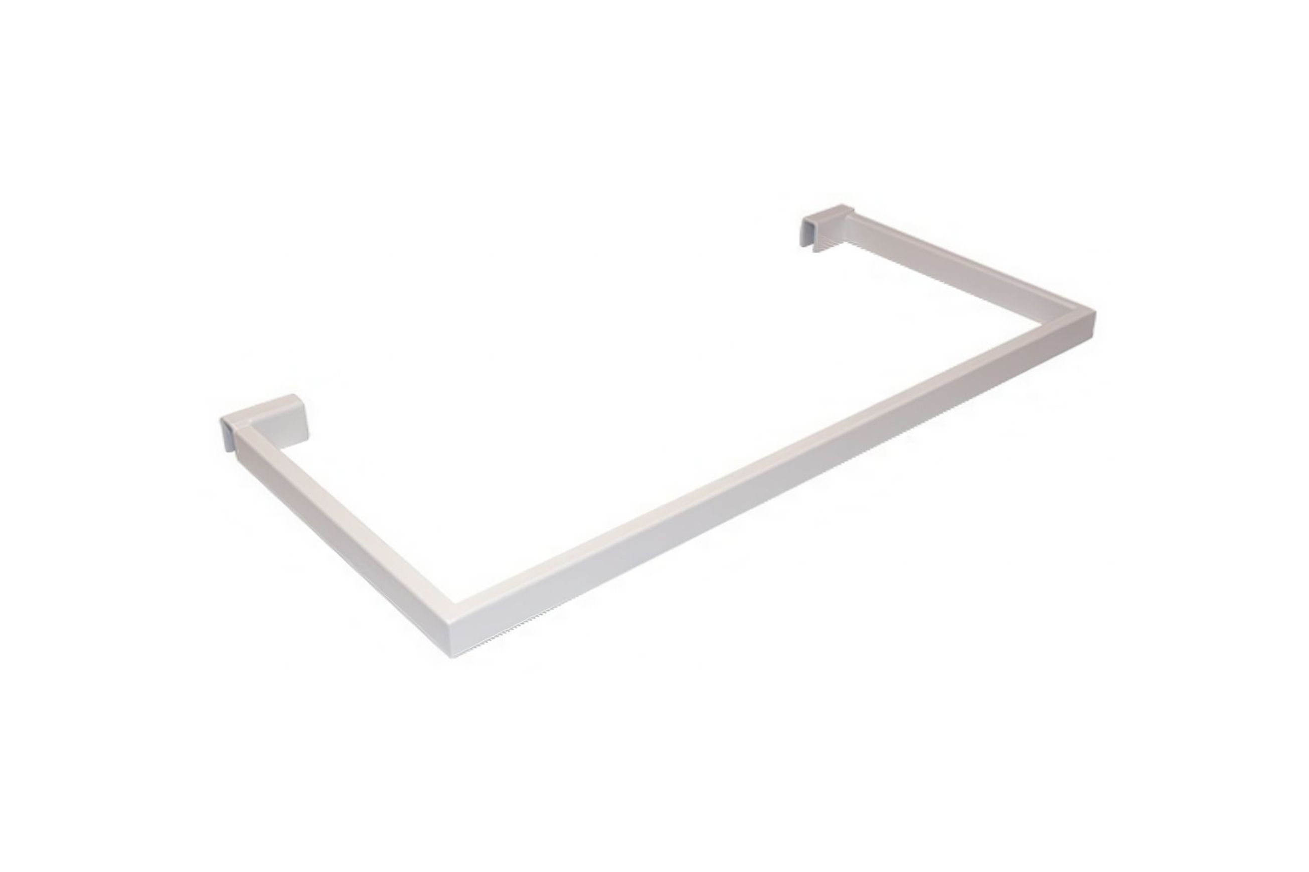Flexiwall Clip-On Side Hang Rail 600mm White