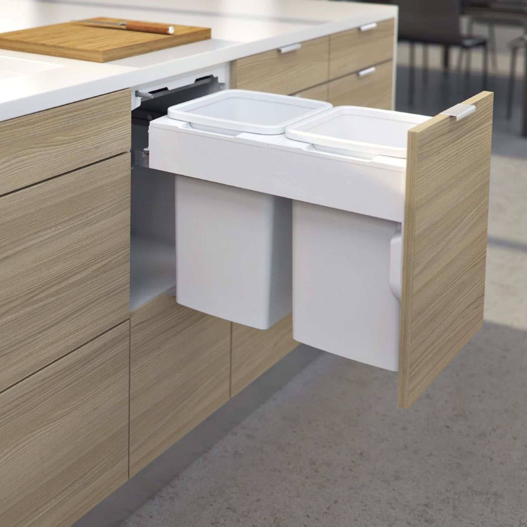 Concelo Bin 2 x 20L Buckets | Door Pull