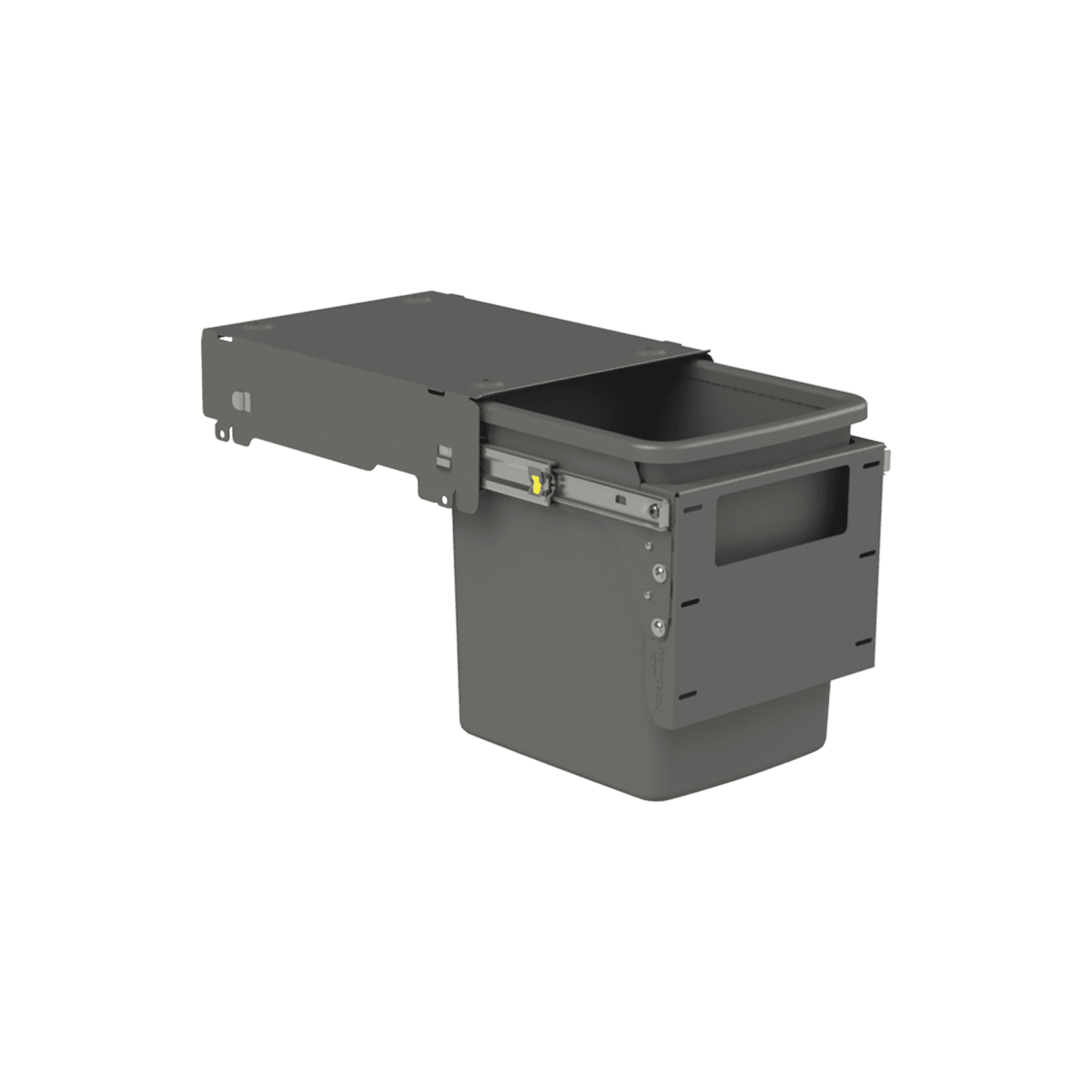 Hideaway Compact Bin 1 x 15L Bucket | Door Pull
