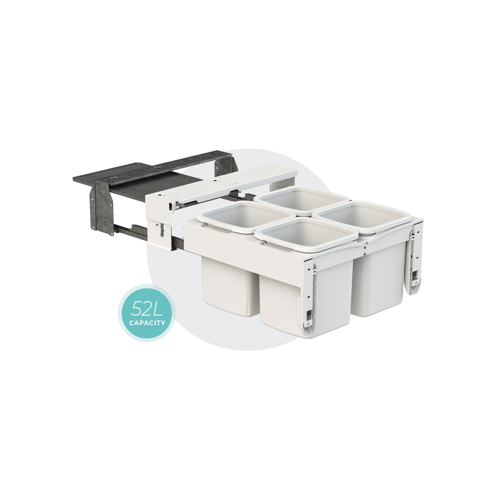 Concelo 4 x 13L Buckets | Waste + Recycling | Cinder