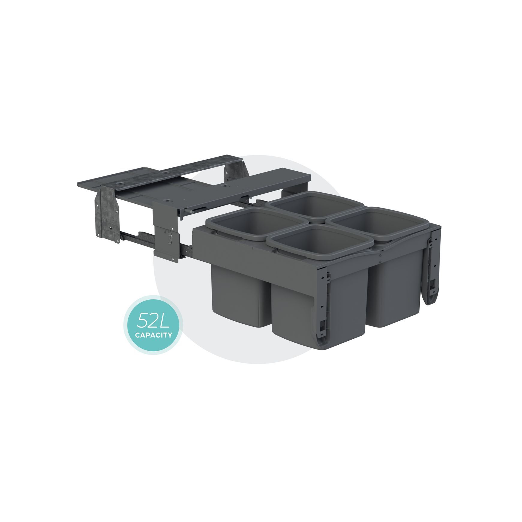 Concelo 4 x 13L Buckets | Waste + Recycling | Cinder