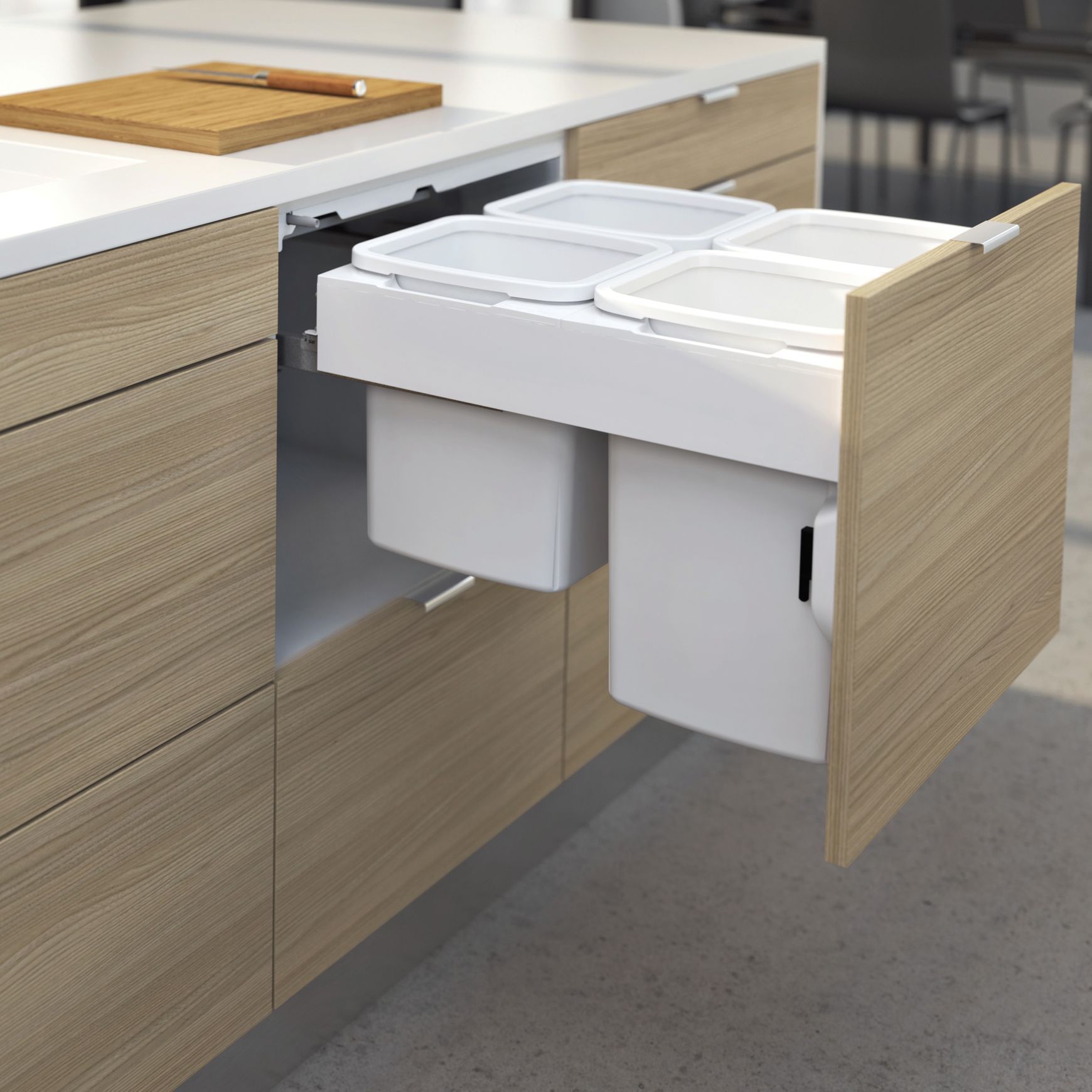 Concelo 4-in-1 Waste + Recycling Bin System