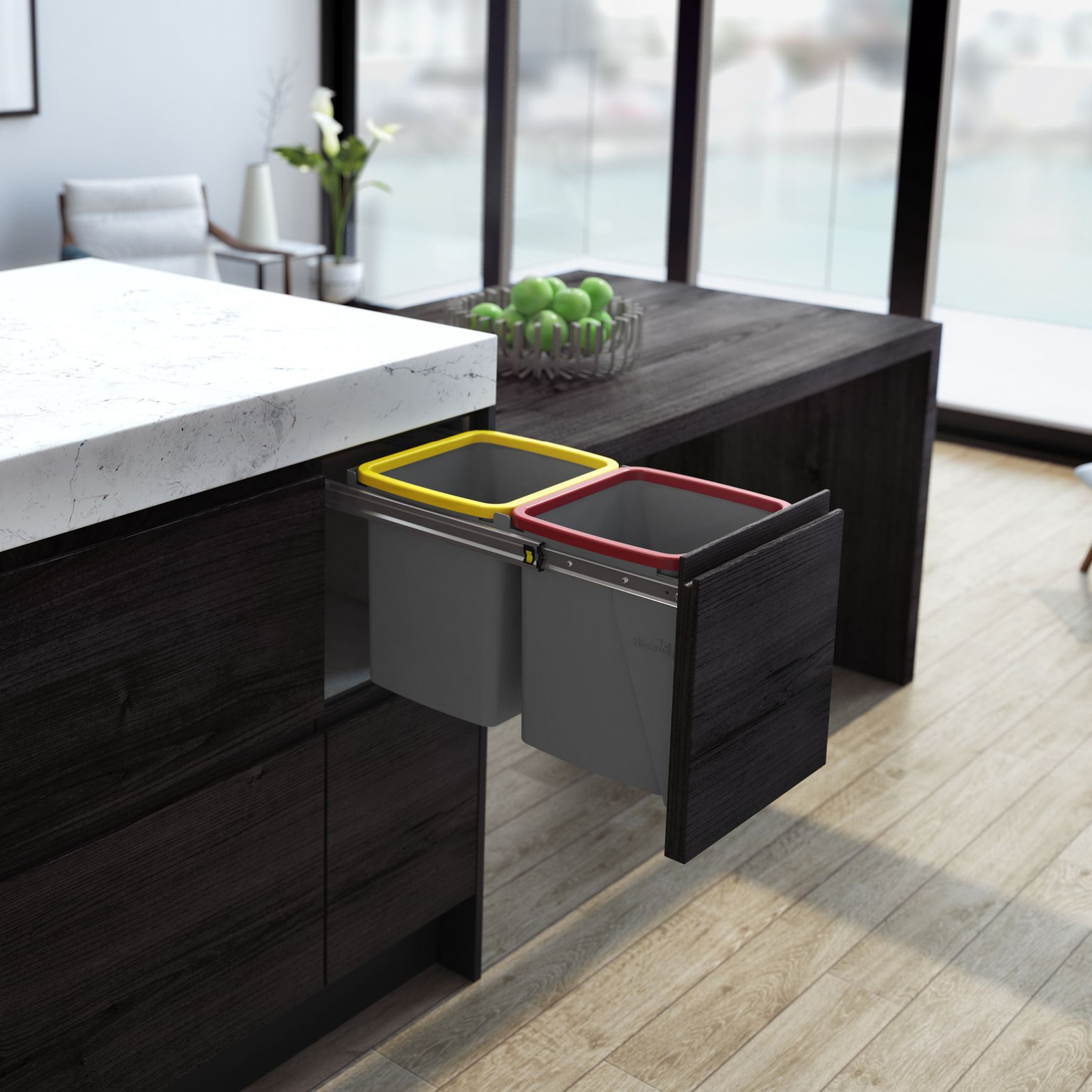 Waste + Recycling at Home | Colour Coded Liner Holders