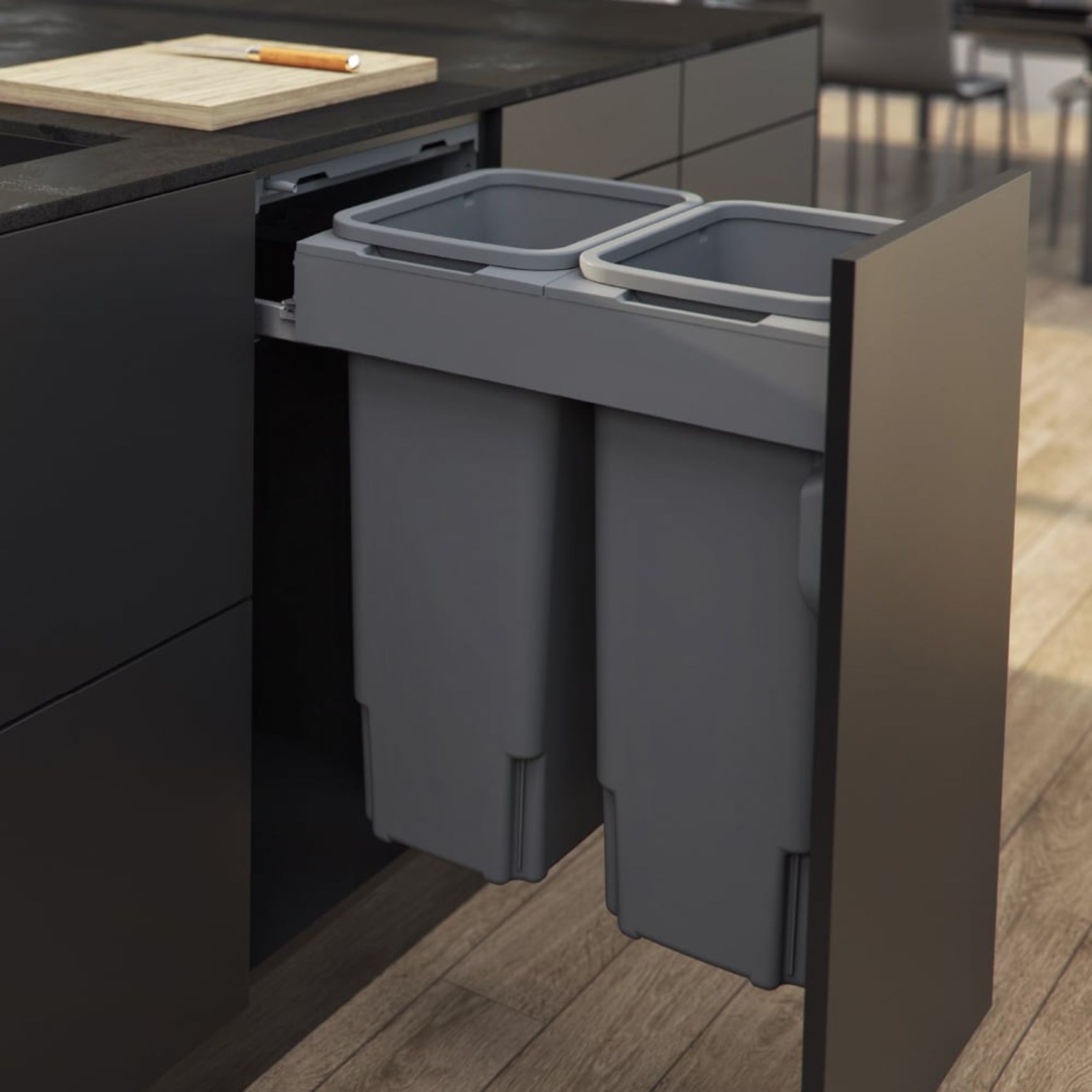 Concelo Waste Bin 2 x 35L Buckets | Door Pull