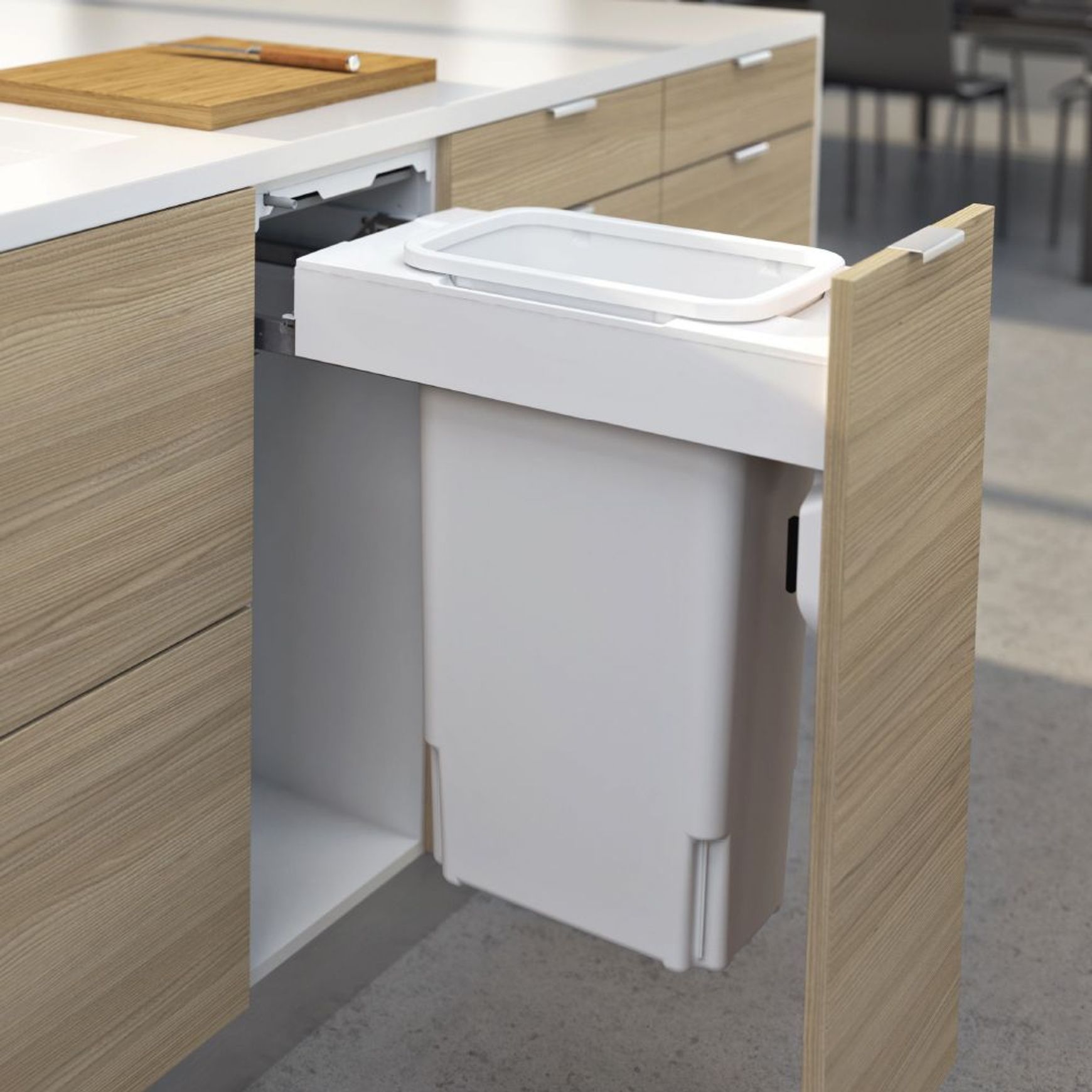 Concelo 1 x 35L Bucket | Door Pull | White