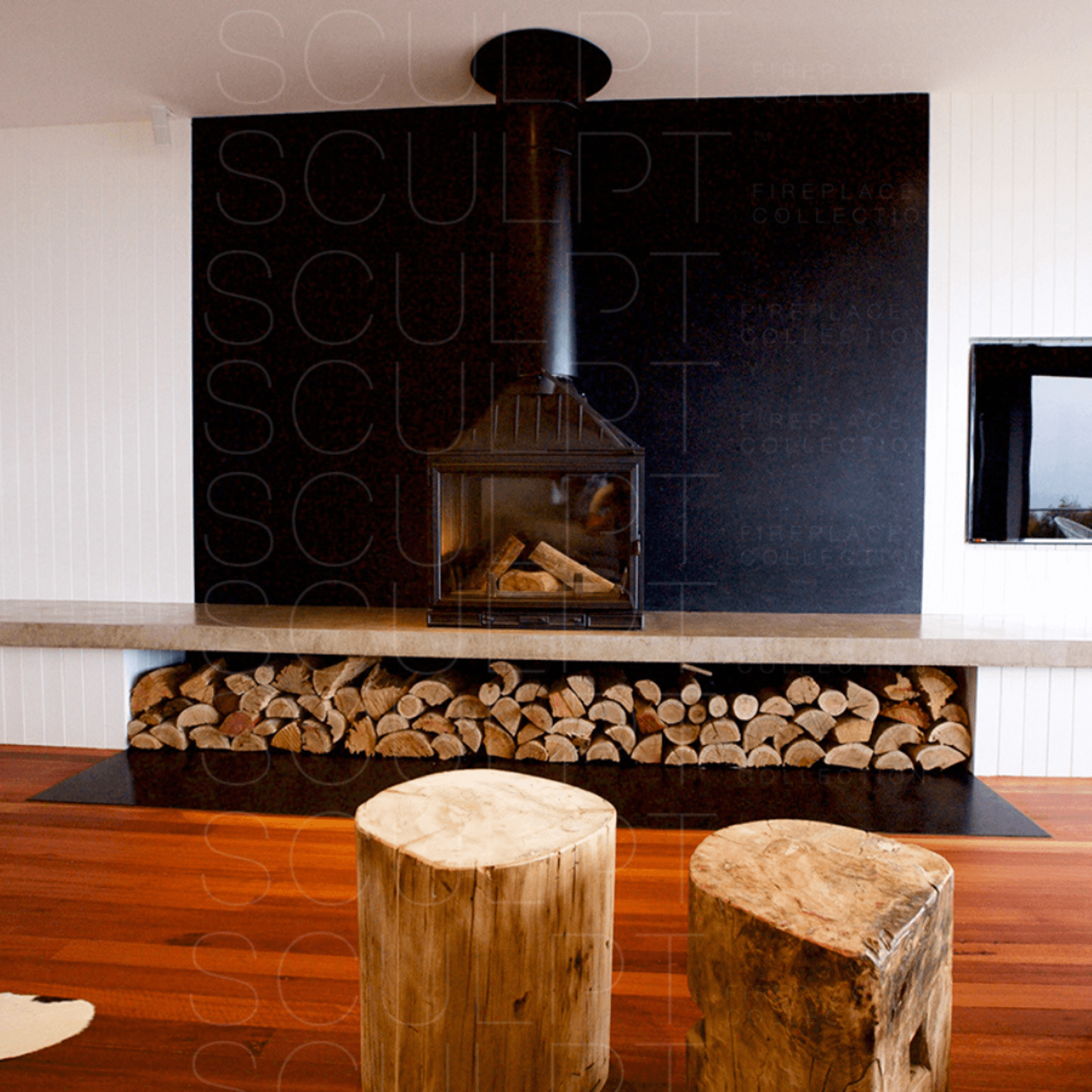 Seguin Multivision 8000 4 Sided Cheminee Fireplace