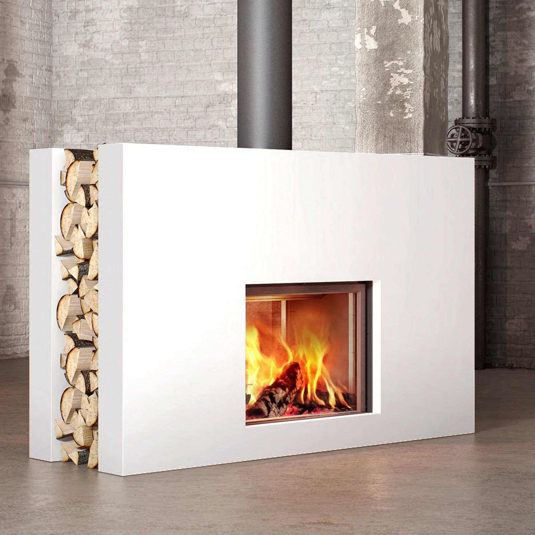 STUV 21 - 95 DF - Fireplace