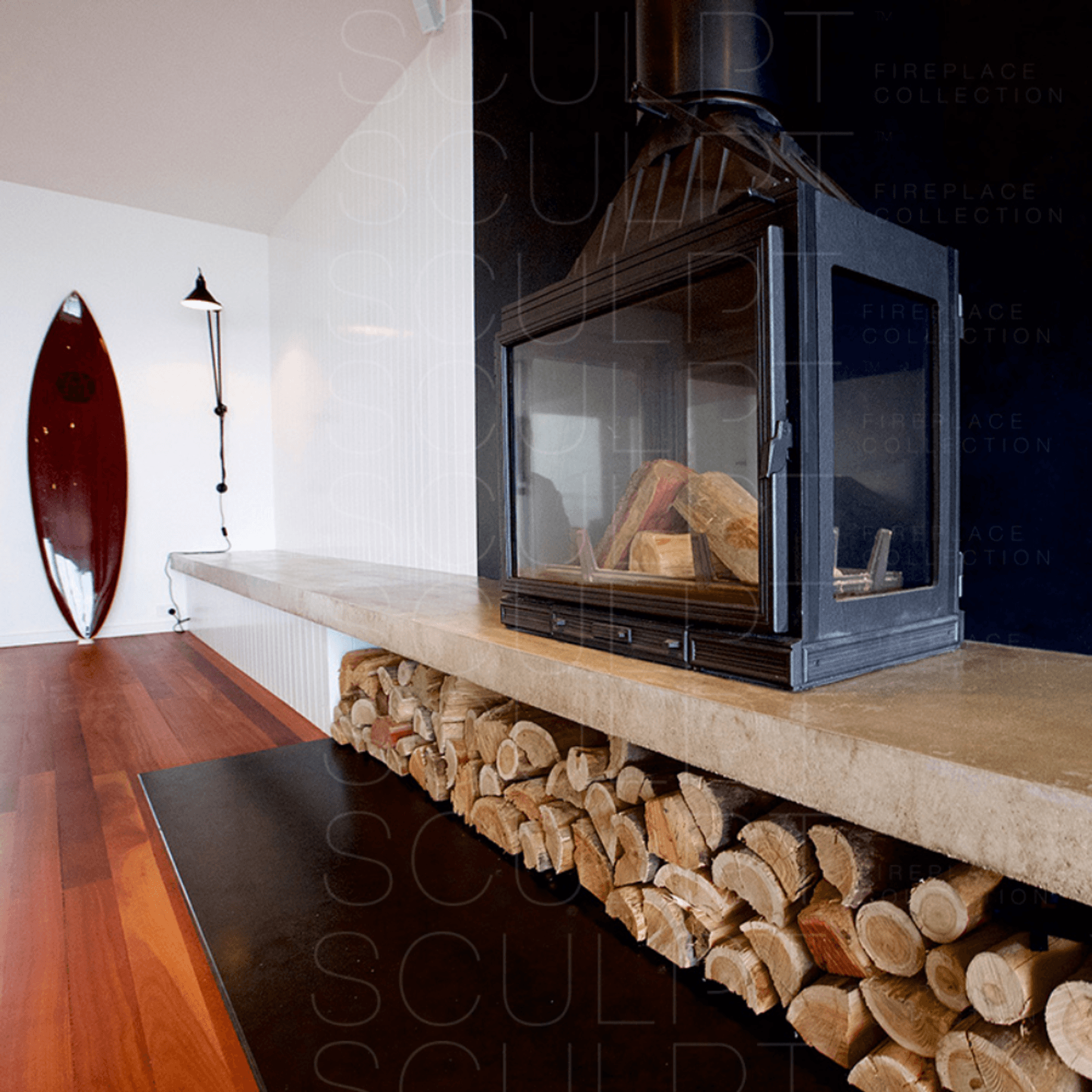 Seguin Multivision 8000 4 Sided Cheminee Fireplace
