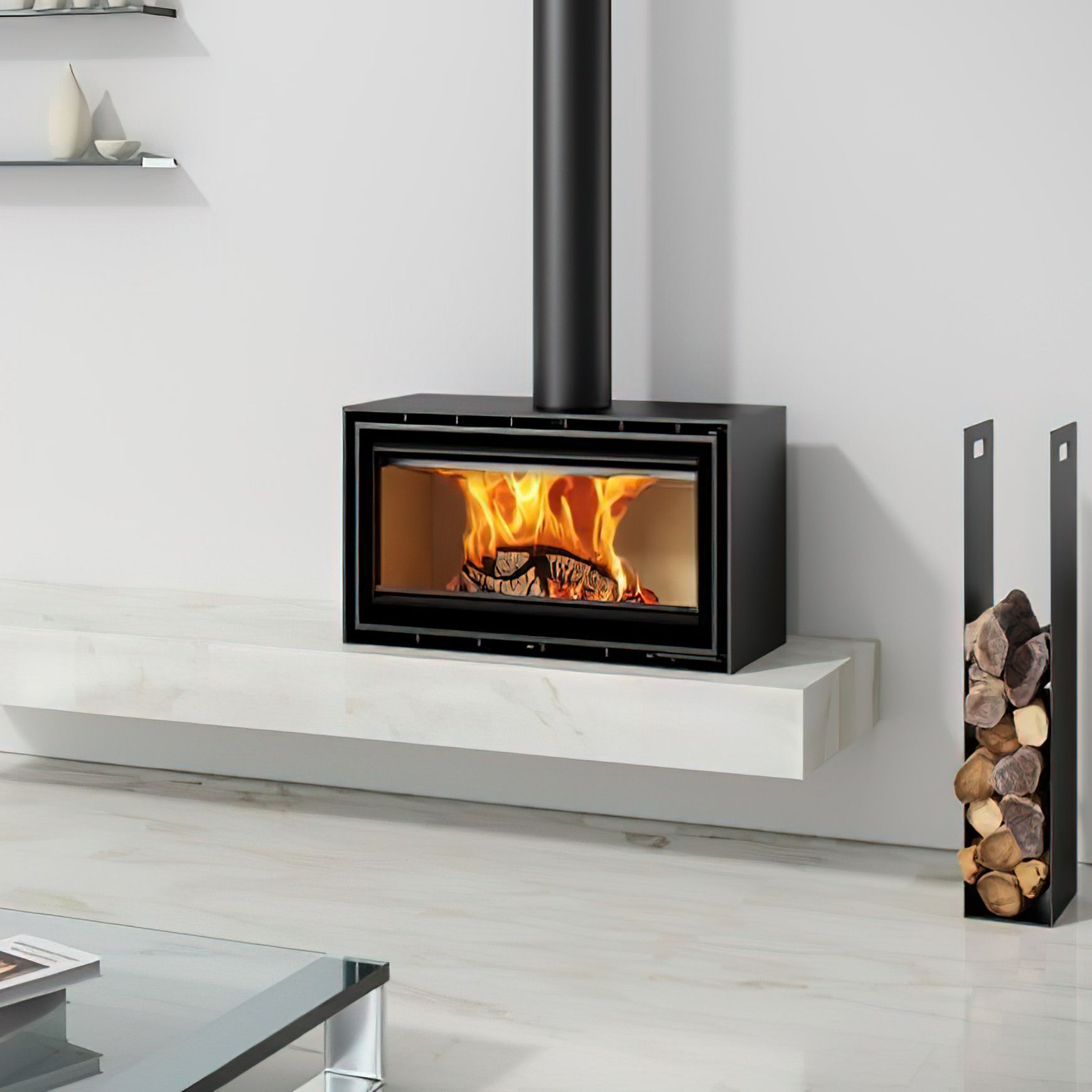 ADF Linea 85 B Freestanding Fireplace