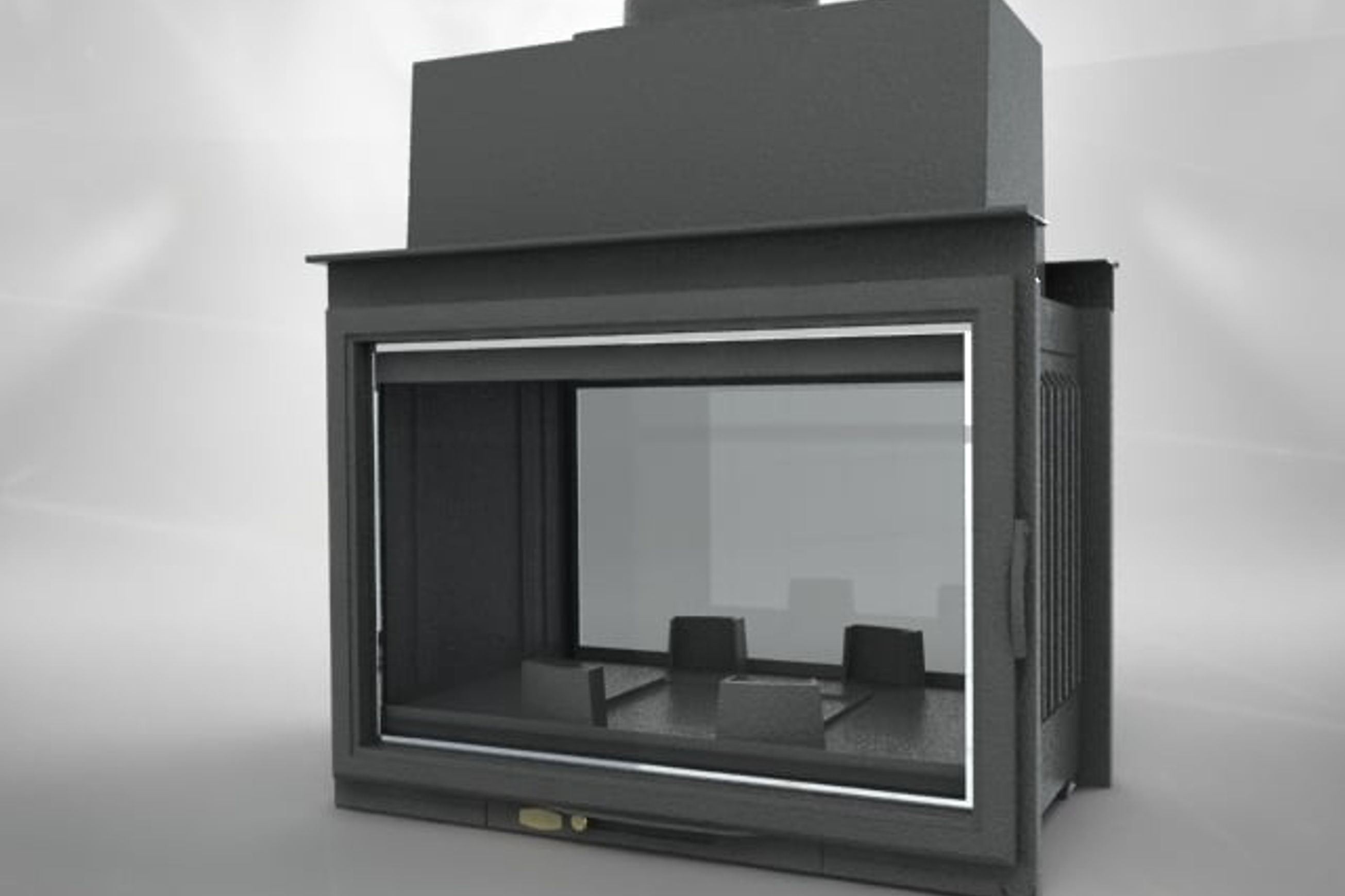 Cheminee Chazelles CDF800L Radiant Wood Fireplace