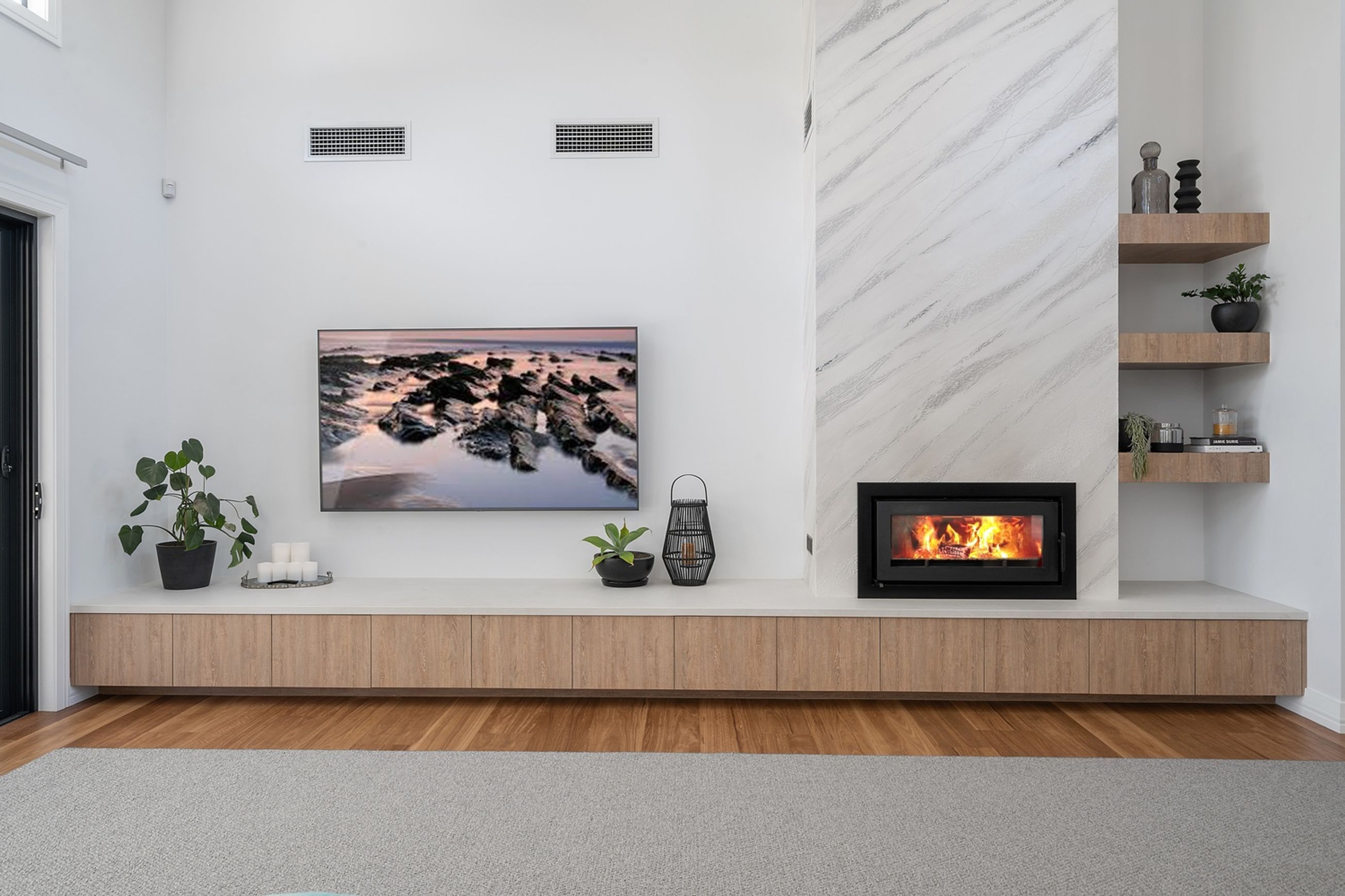 Kemlan Celestial 900 Insert Fan Forced Wood Fireplace