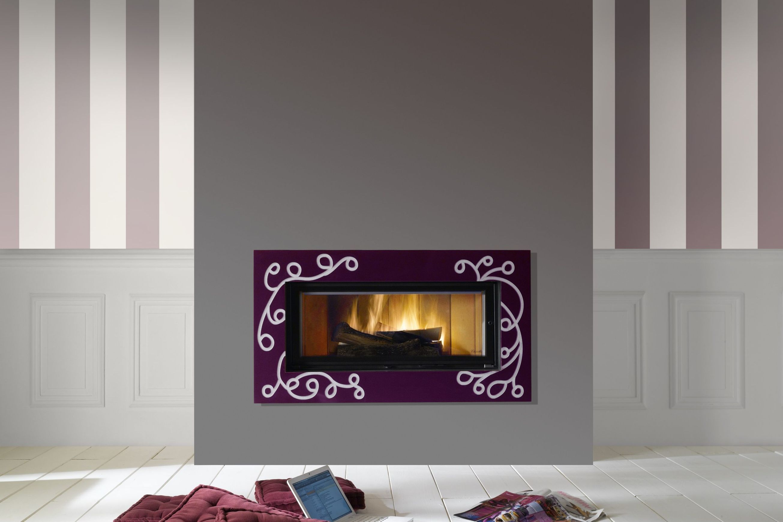 Cheminee Chazelles Df1200 Designer Wood Fireplace