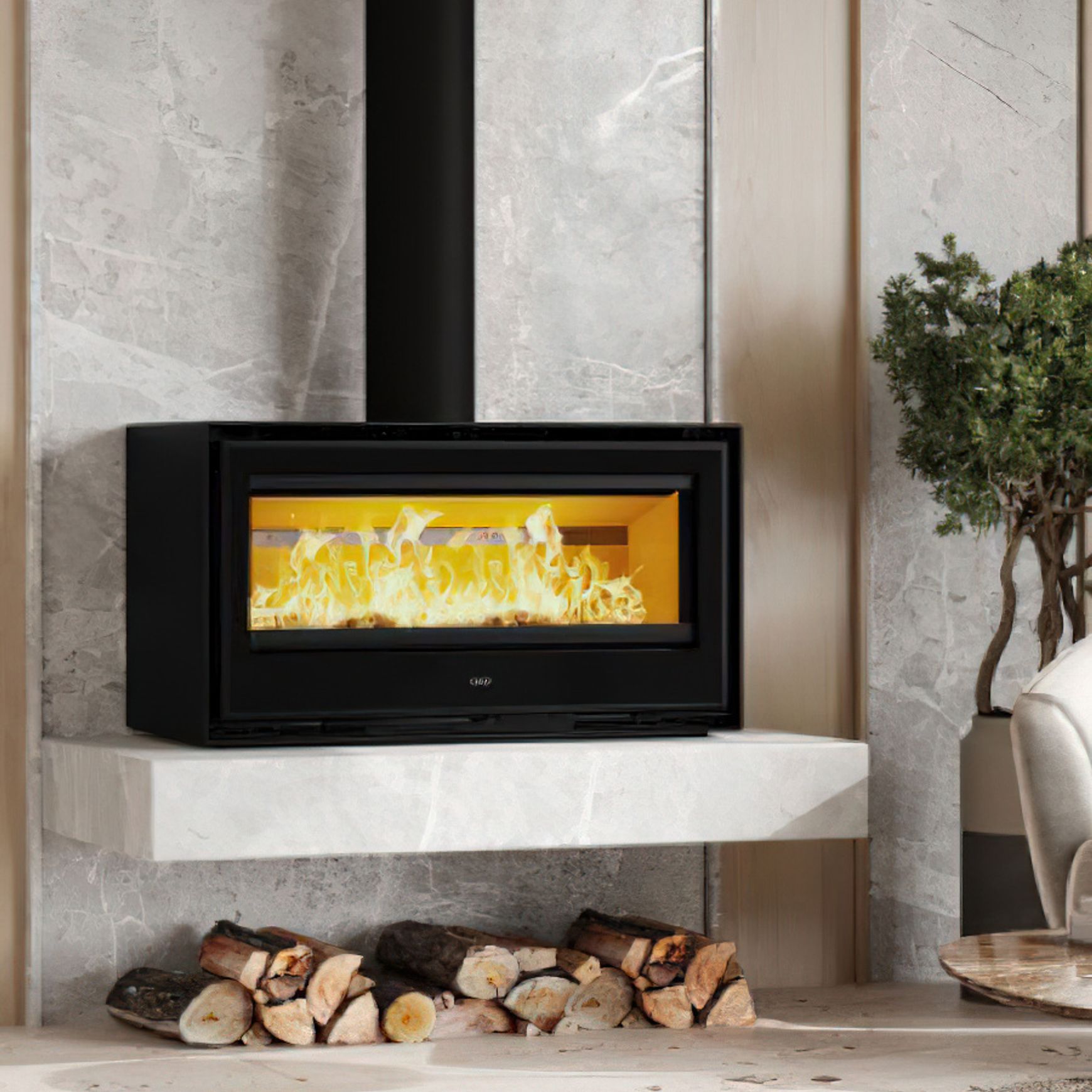 ADF Clare 100S Freestanding Wood Fireplace