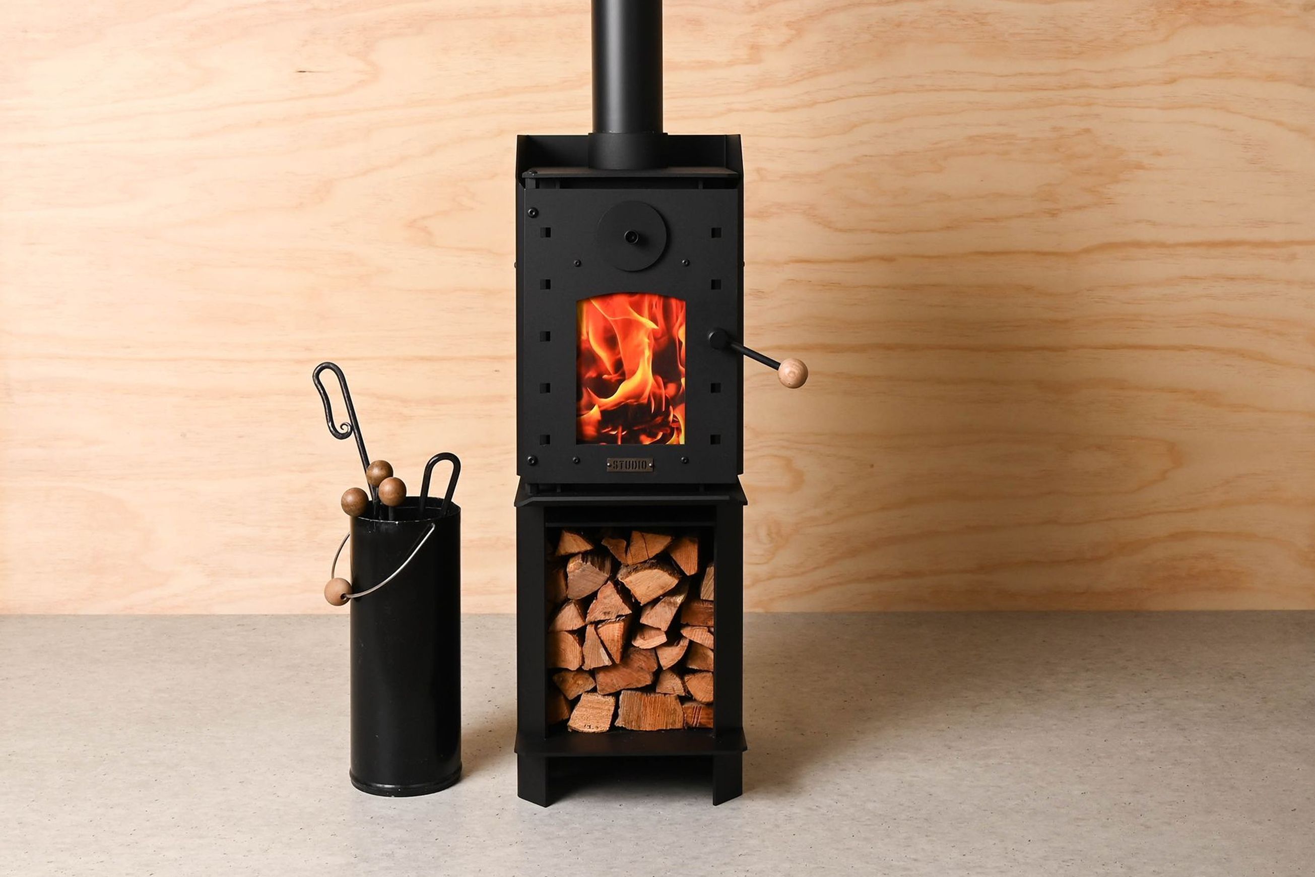 Warmington | Studio Compact - Log Box Fireplace