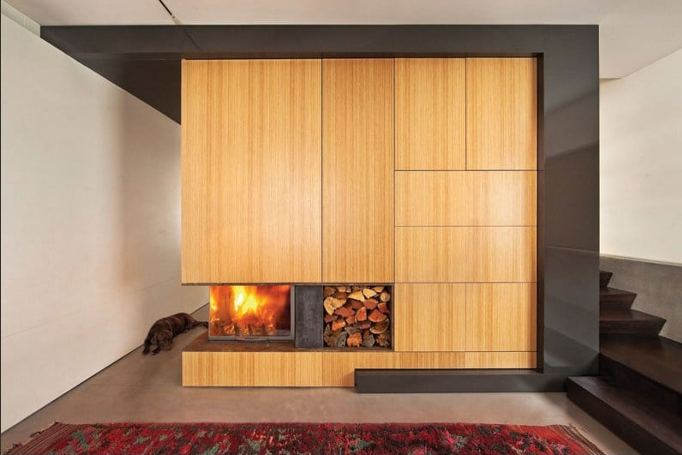 Cheminee Chazelles D1000VAG Designer Wood Fireplace