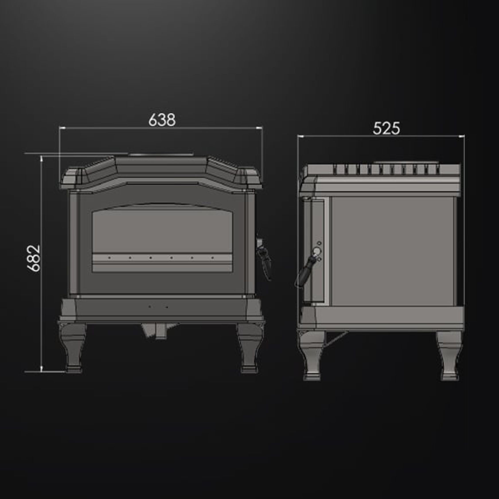 Kemlan C24 II Wood Fireplace