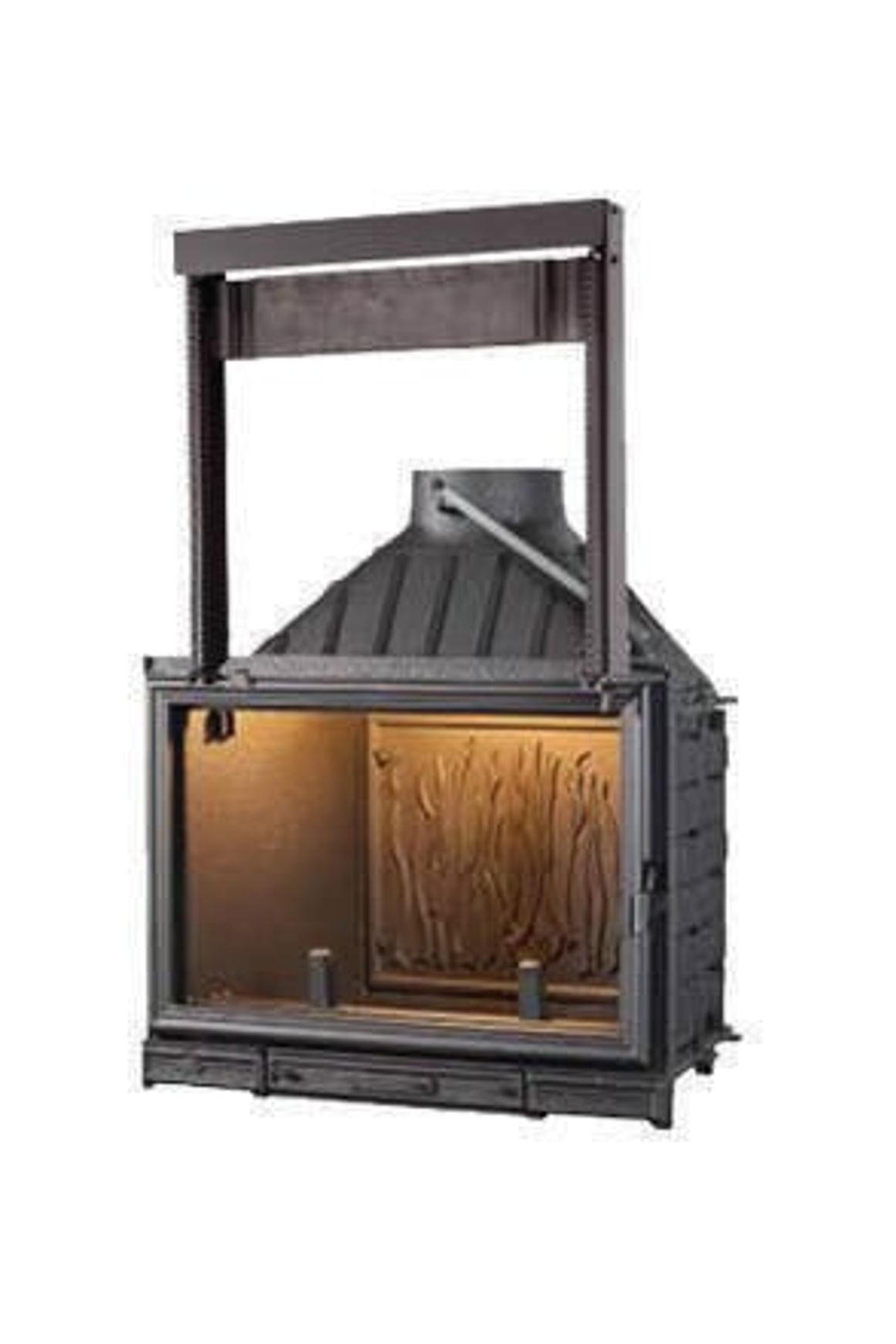 Seguin Europa 7 Cast Iron Fireplace Lift Door