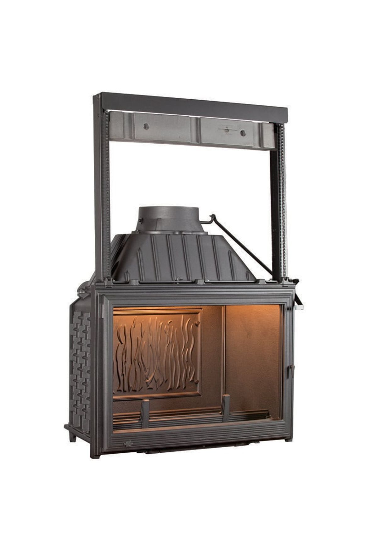Seguin Super 9 Cast Iron Fireplace Lift Door