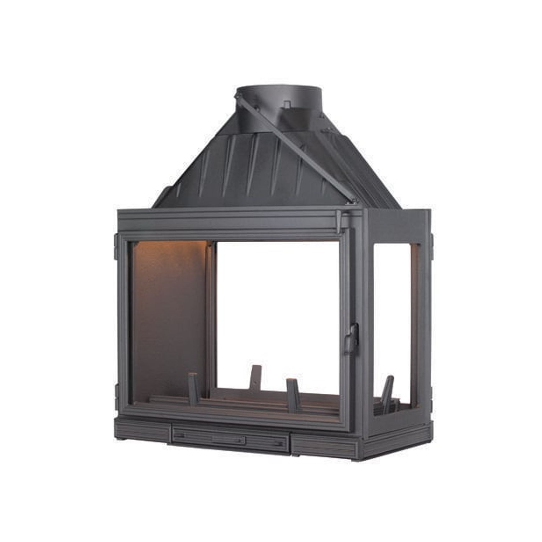 Seguin Multivision 8000 3 Sided Cast Iron Fireplace