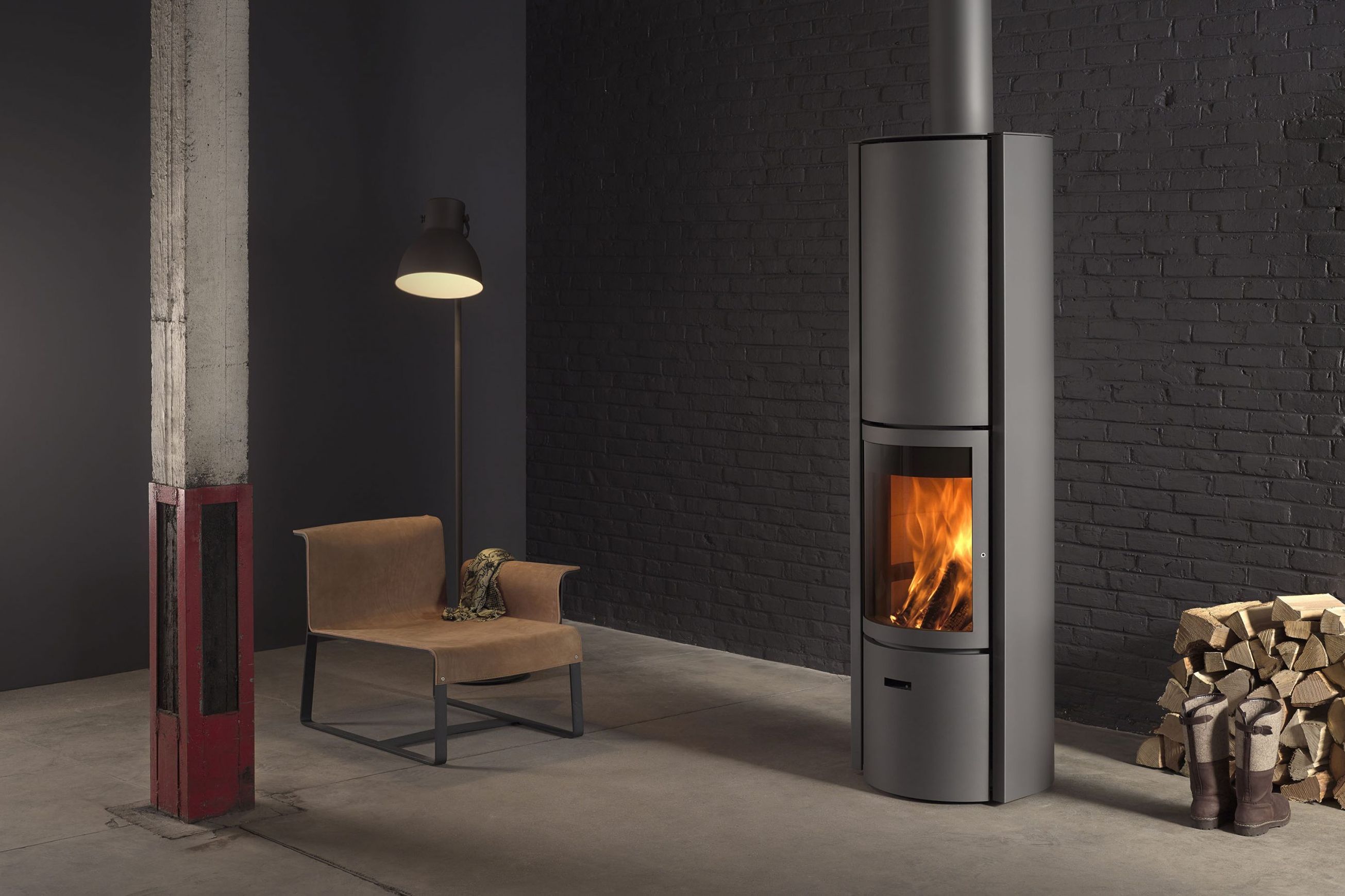 Stuv 30 High Freestanding Wood Fireplace