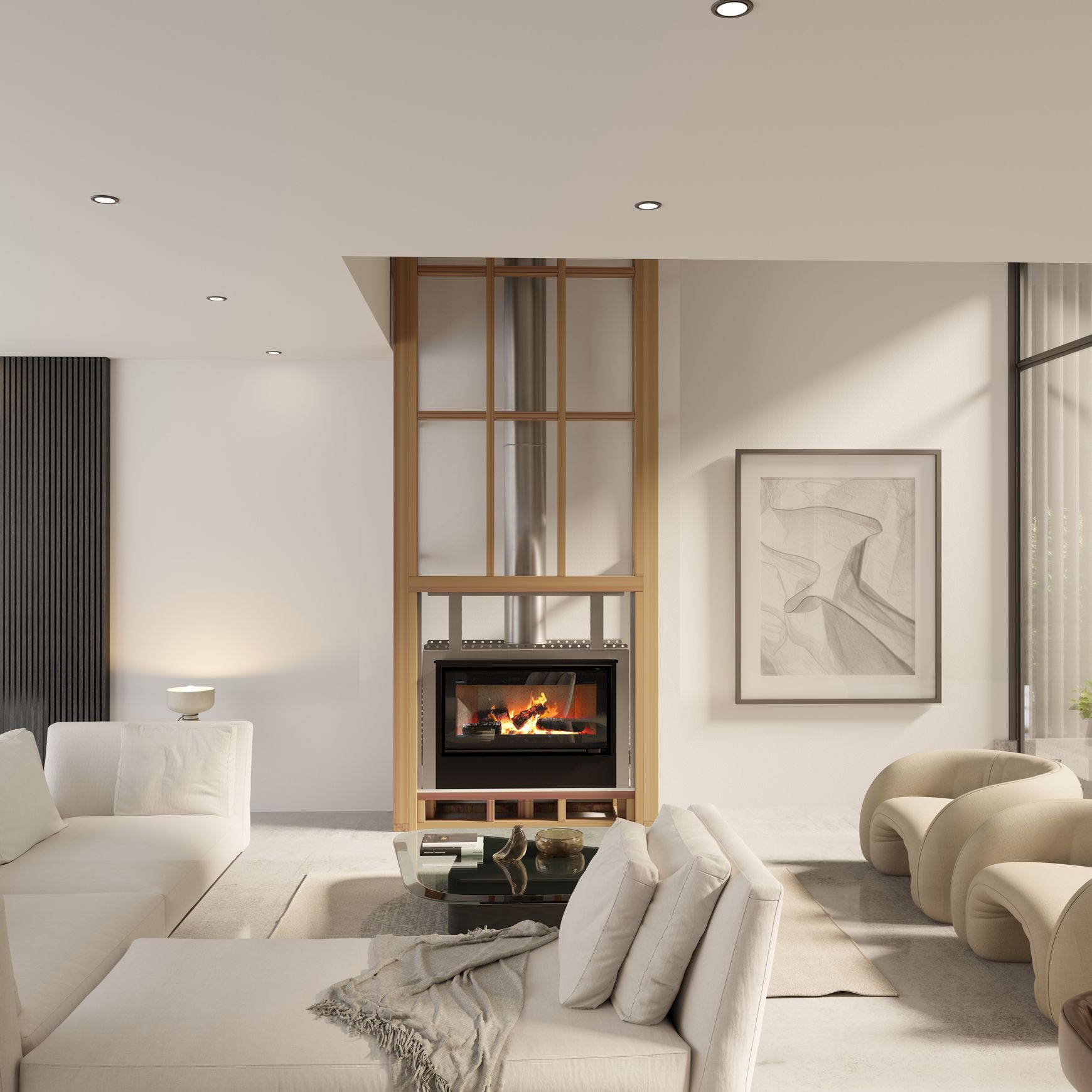 Escea TC970 Inbuilt Wood Fireplace