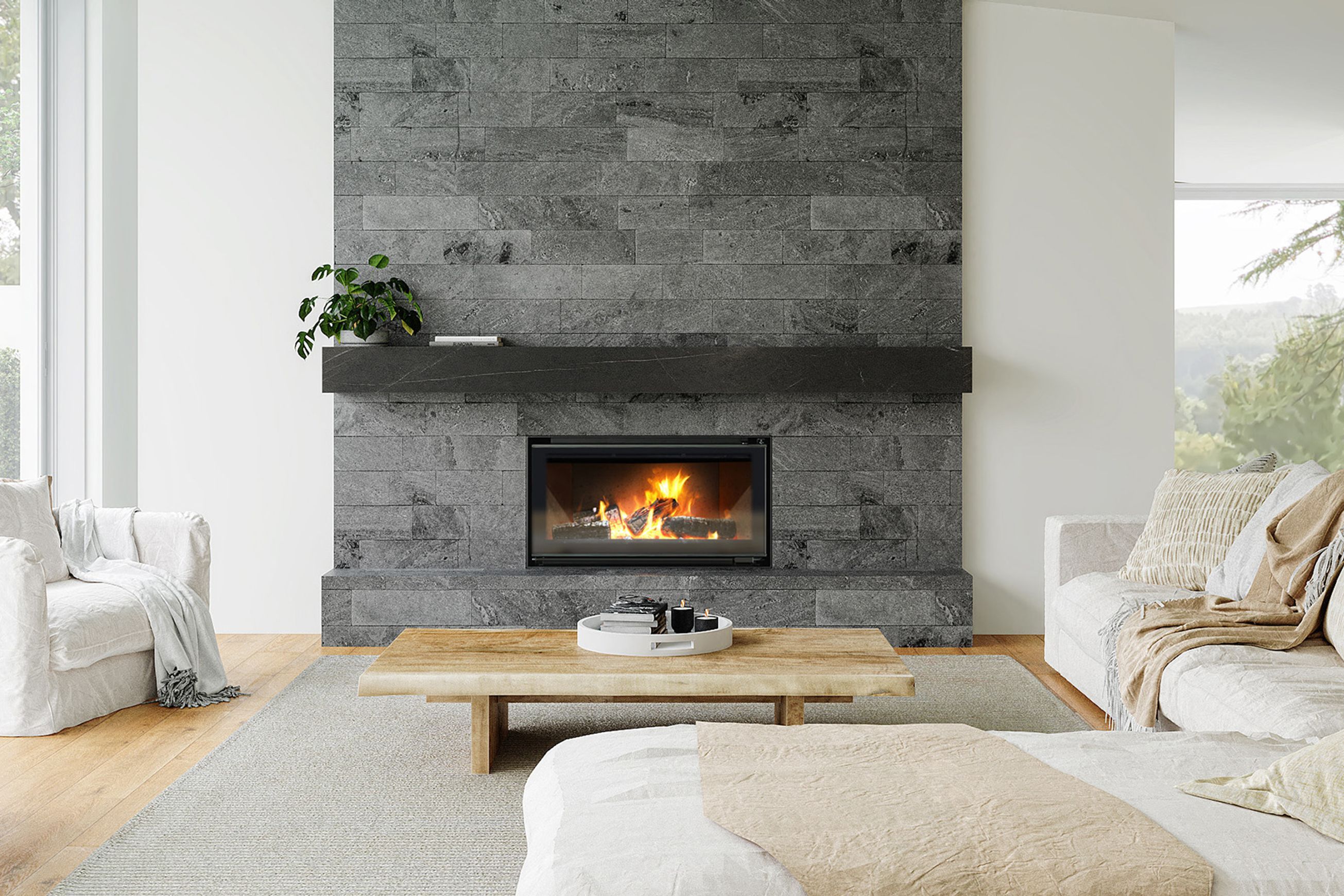 Escea TC950 Inbuilt Wood Fireplace