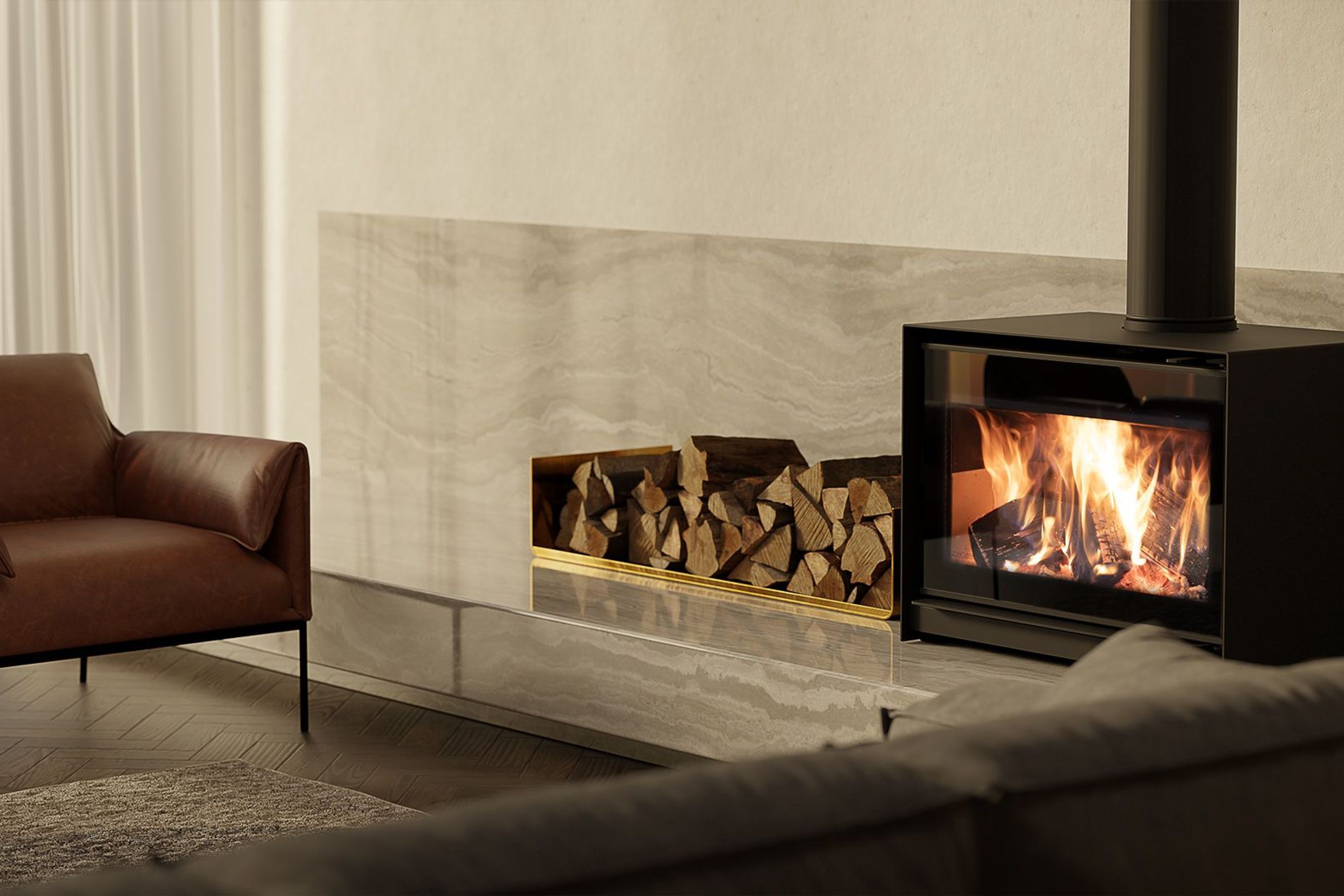 Escea TFS850 Freestanding Wood Fireplace