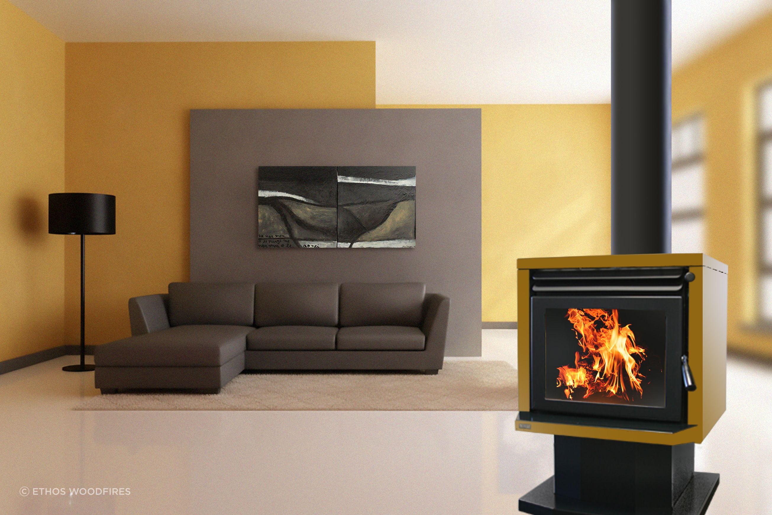 Genesis Freestanding Fire