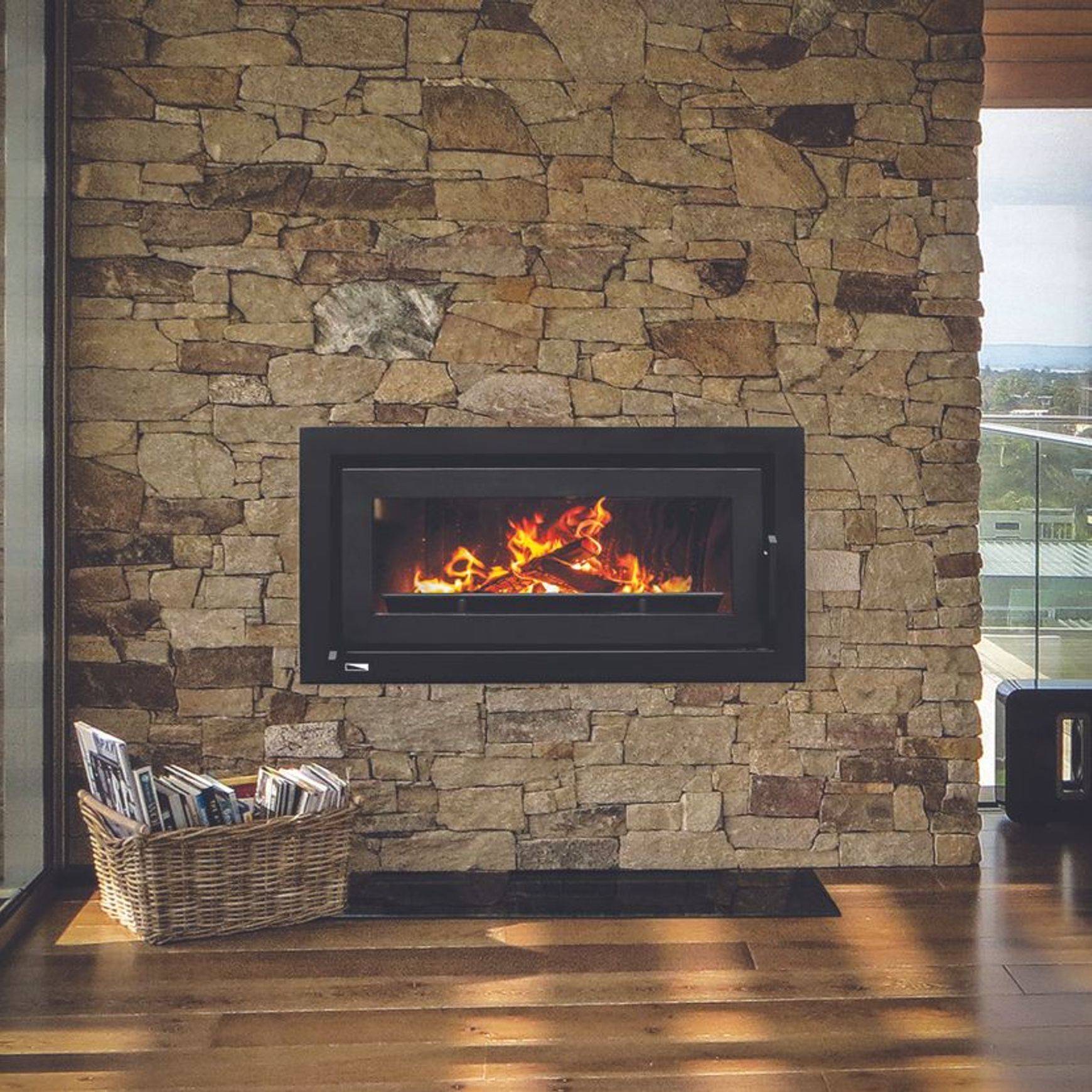Kemlan Celestial 900 Insert Fan Forced Wood Fireplace