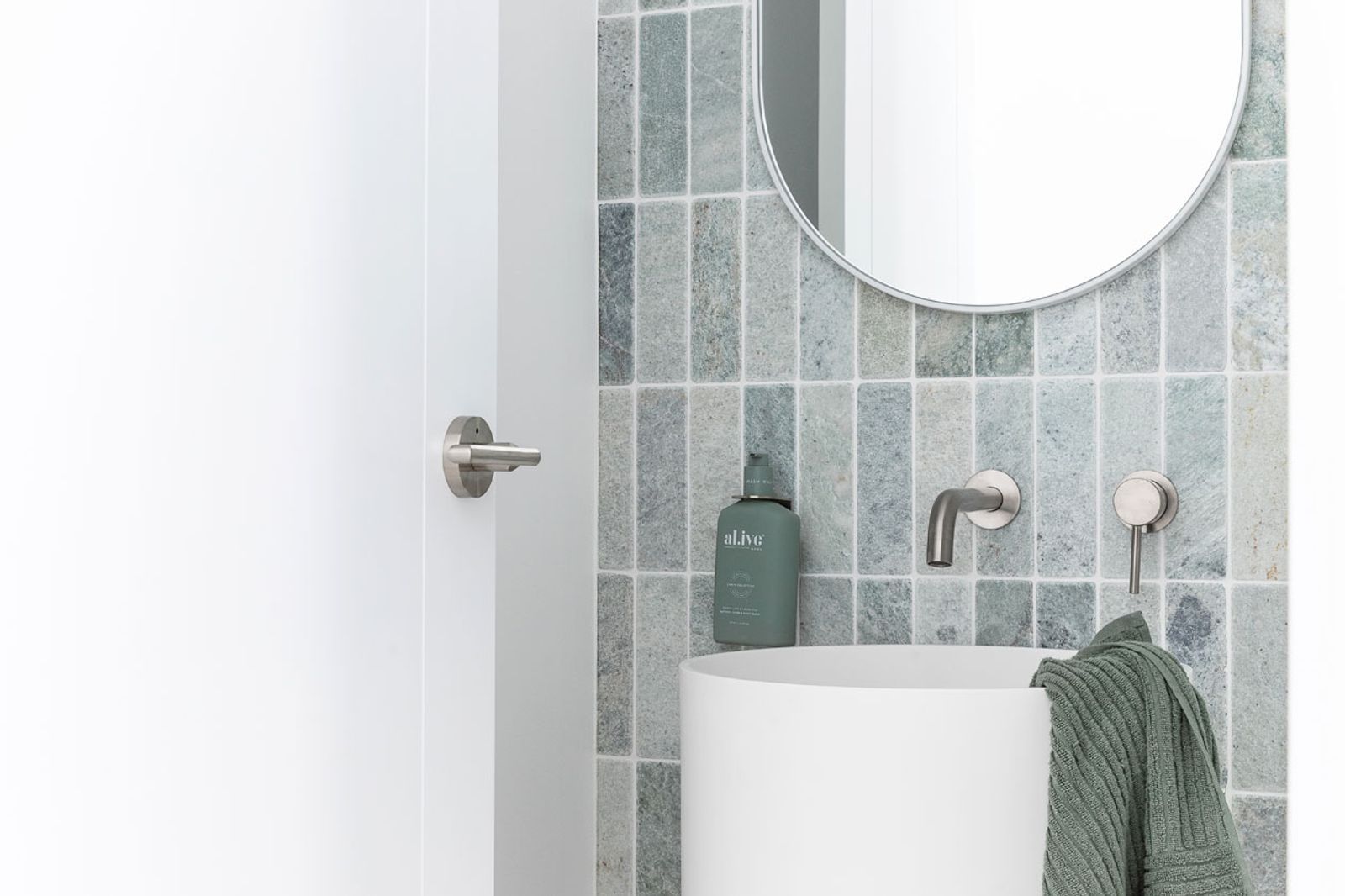 Elysian Minimal Mixer & Spout Set - Brushed Nickel