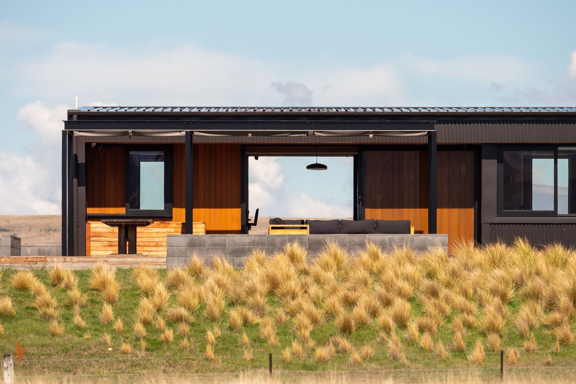 The holiday home near Twizel. “We have designed for high wind zones,” says Beth Chaney-Walker of Chaney &amp; Norman Architects in Wanaka, “but this was off the charts. A lot of the elements are specifically engineered so it was really nice to see the end result. It’s really robust.”