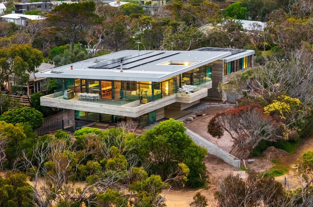 Cantilevered Coastal Home
