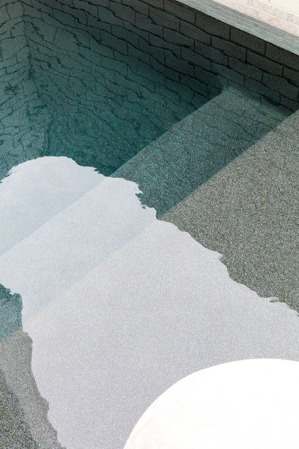 Viner Residence - Pool. Pool edge meeting textured paving.