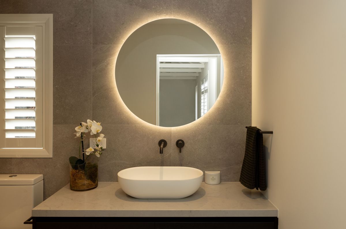 Mission Bay Home Office Bathroom & Kitchenette Design