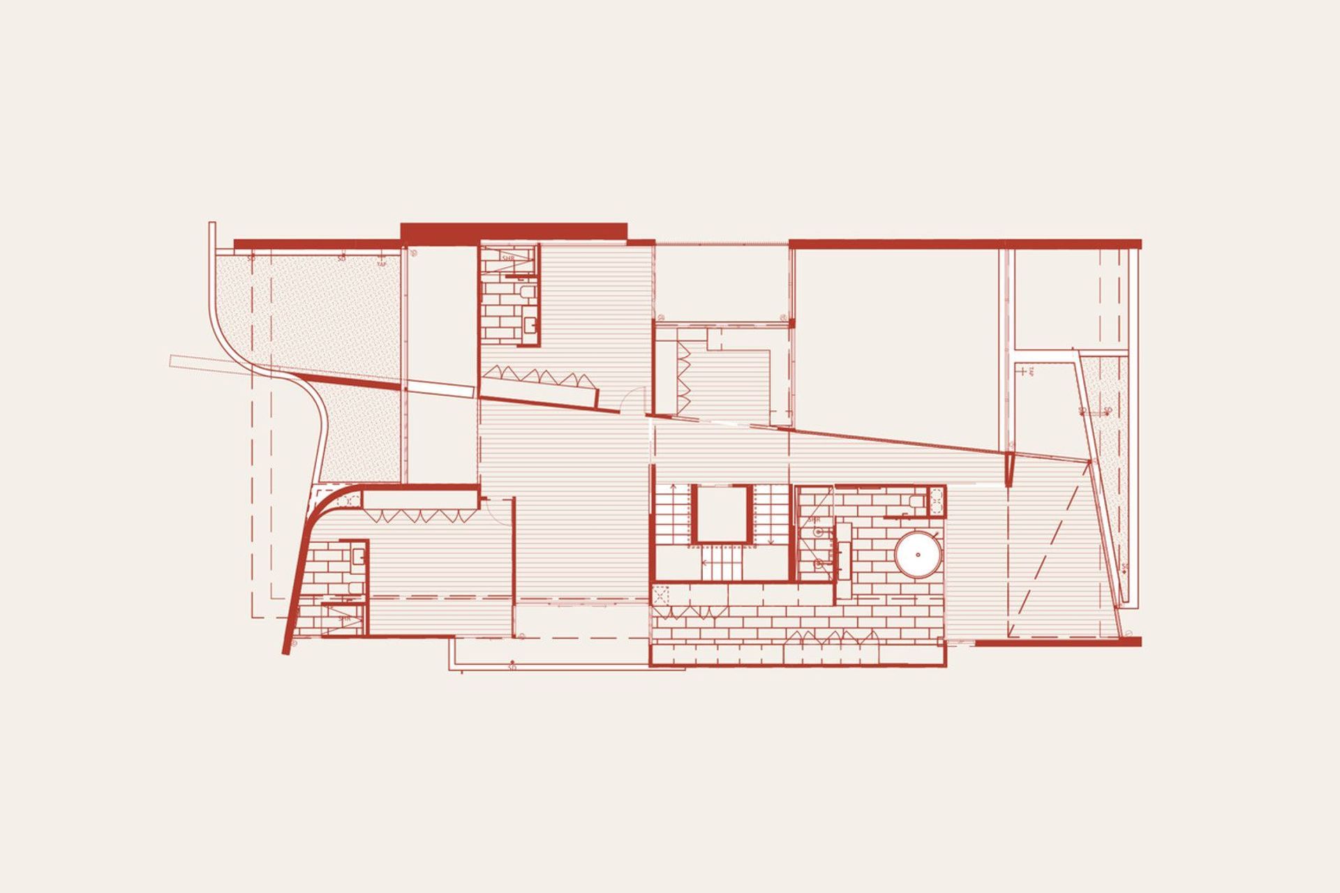 Carwoola House - Floor Plan. Floor plan of the upper level.