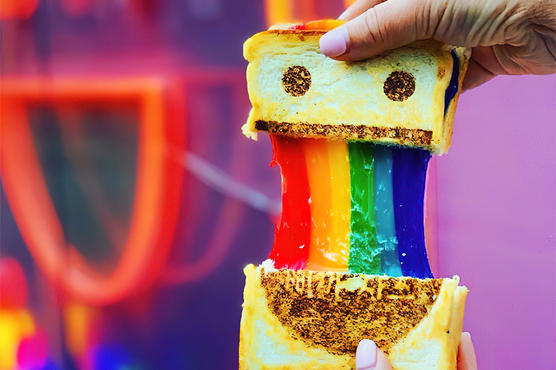RAINBOW TOASTIE