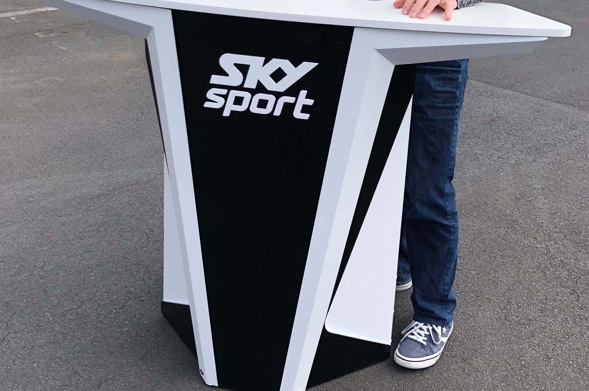 Portable Broadcasting Desk Sky Sport NZ