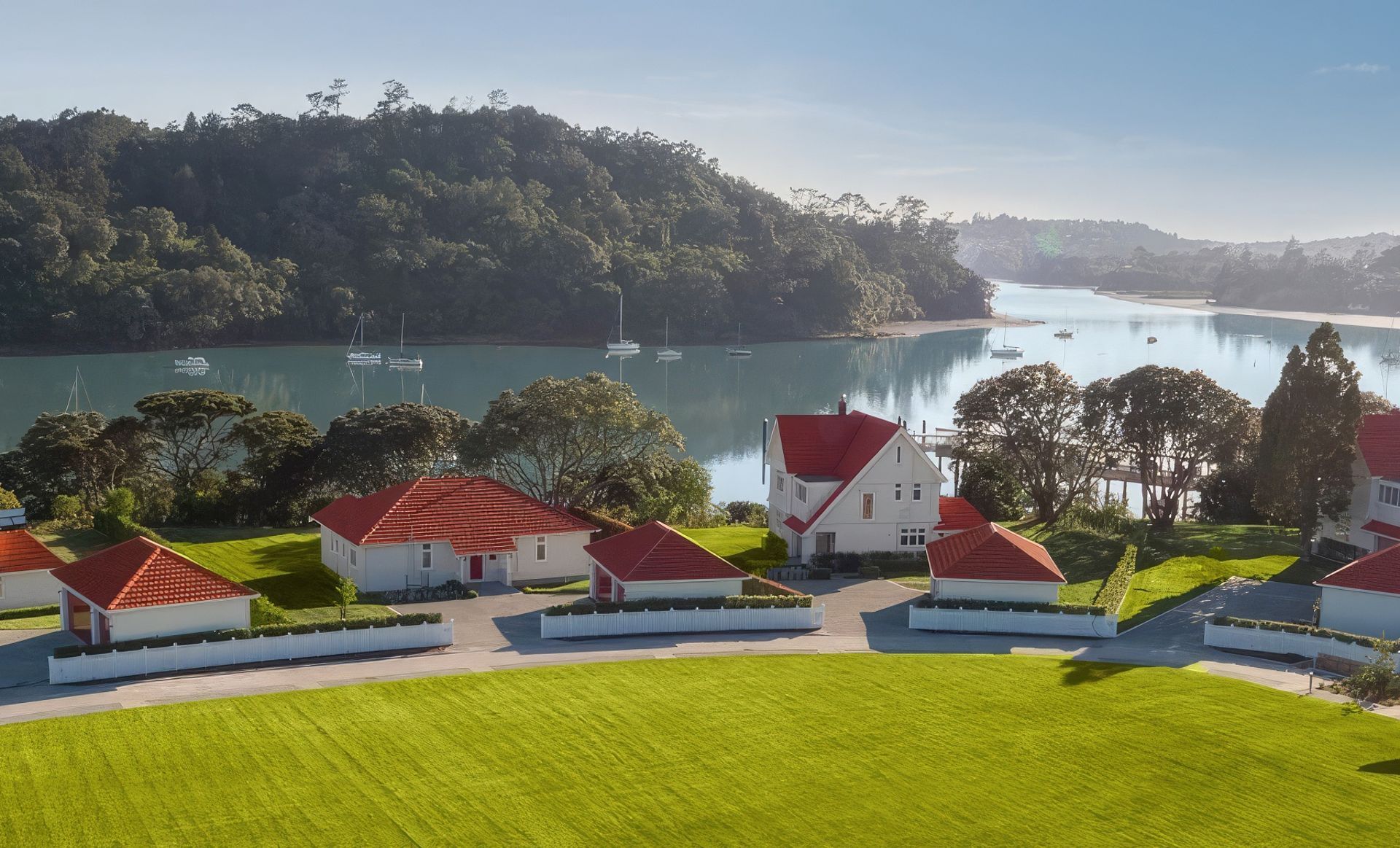 Landscape maintenance at Launch Bay, Hobsonville Point