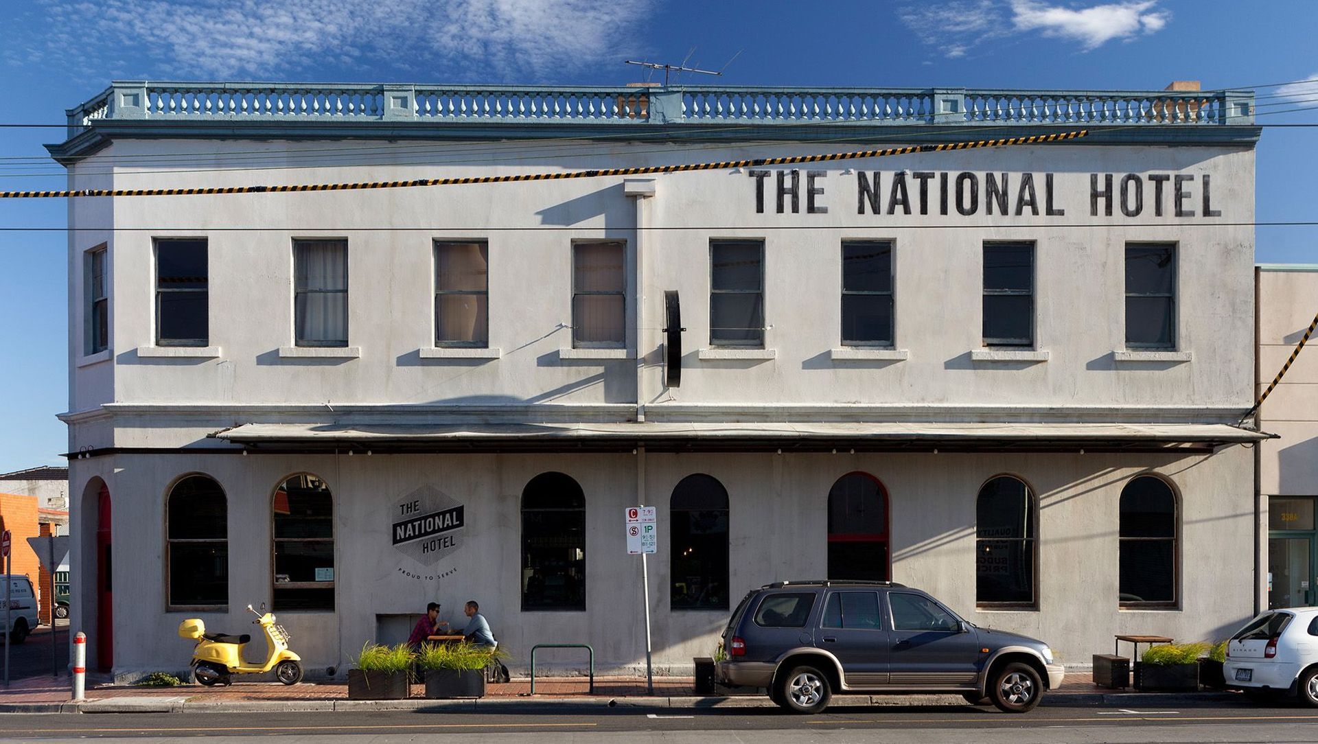 The National banner